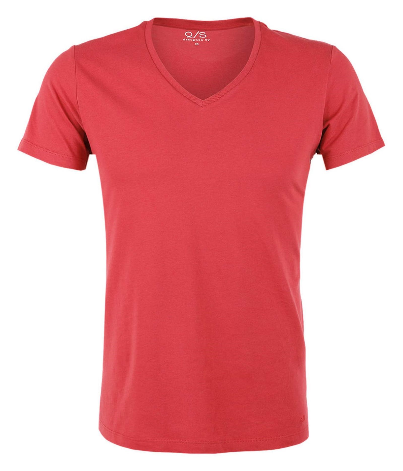 تی شرت نخی یقه هفت مردانه - اس.اولیور - قرمز - 1