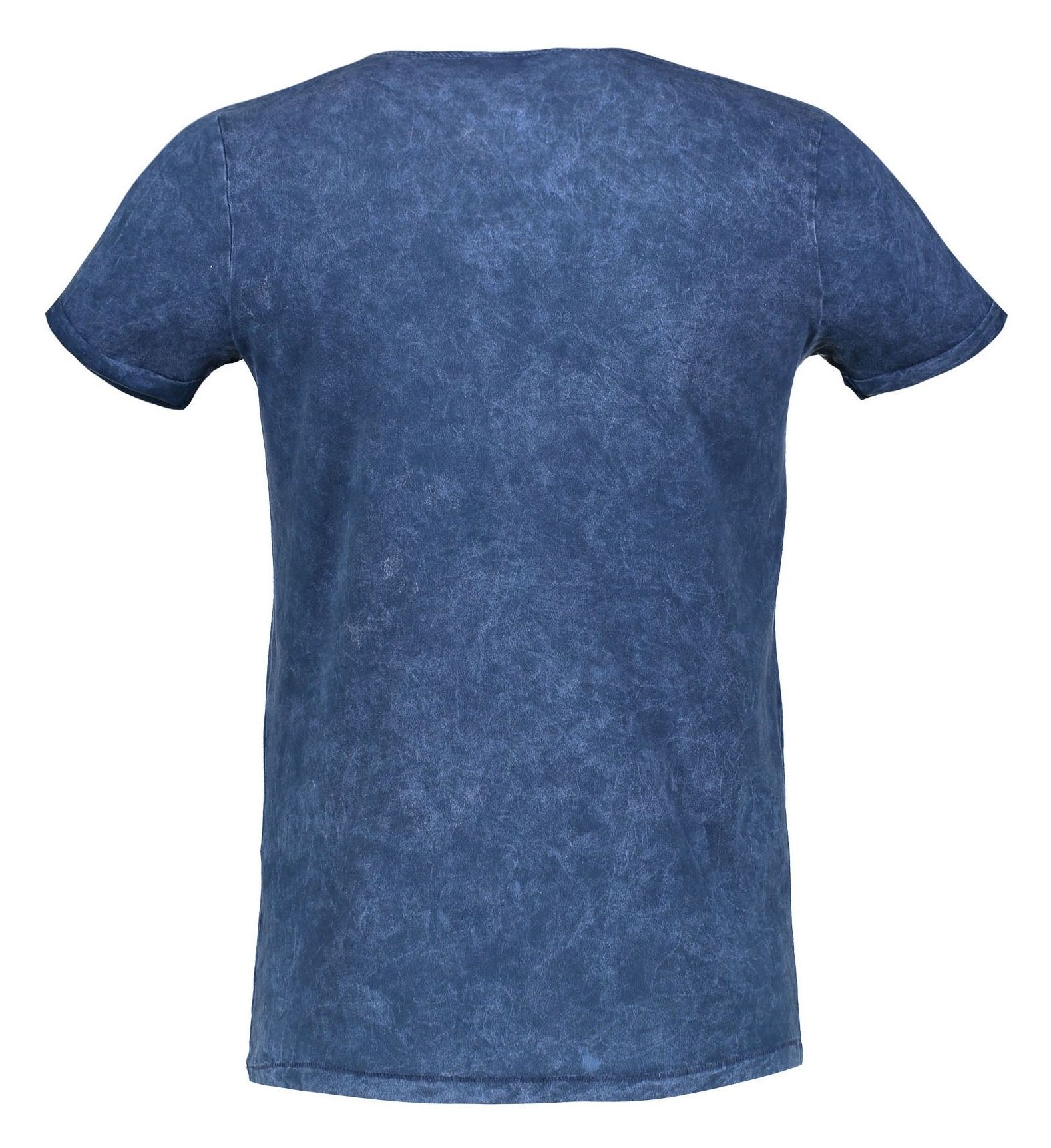 تی شرت نخی یقه گرد مردانه - ال سی وایکیکی - آبي - 3