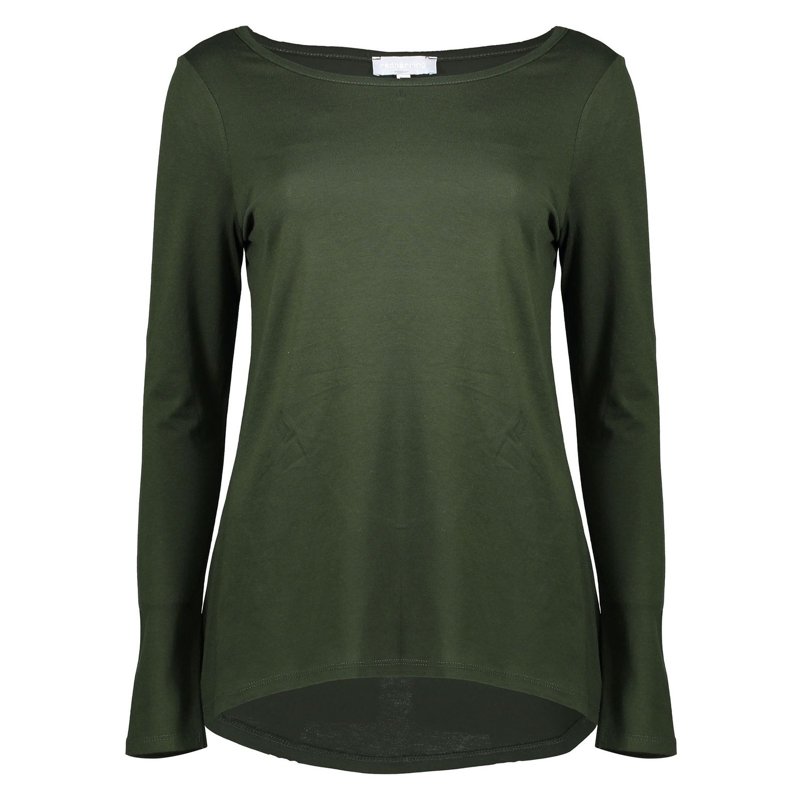 تی شرت نخی آستین بلند زنانه - رد هرینگ - سبز - 1