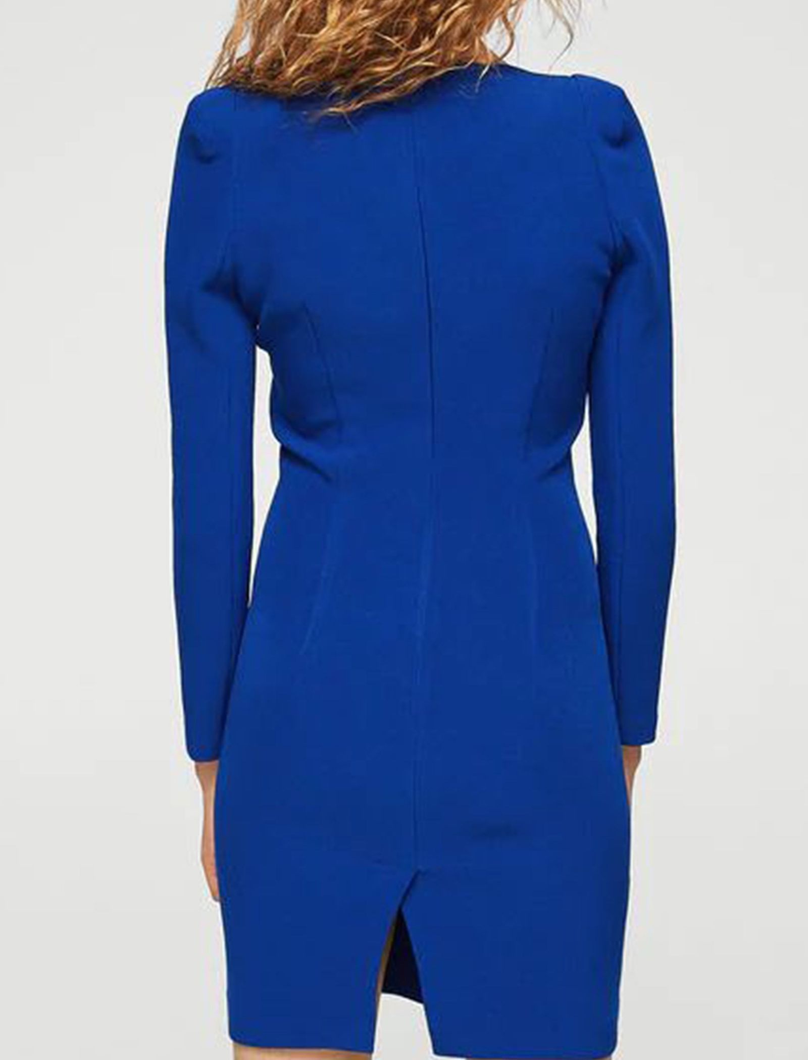 Woman Mini Dress - مانگو - آبي - 4