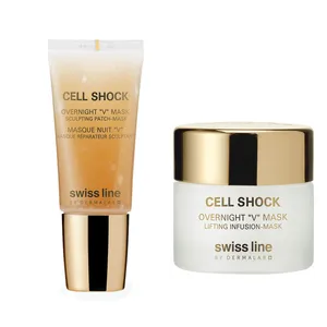 ماسک صورت سوییس لاین مدل Cell shock حجم 30 میلی لیتر به همراه ماسک صورت حجم 35 میلی لیتر