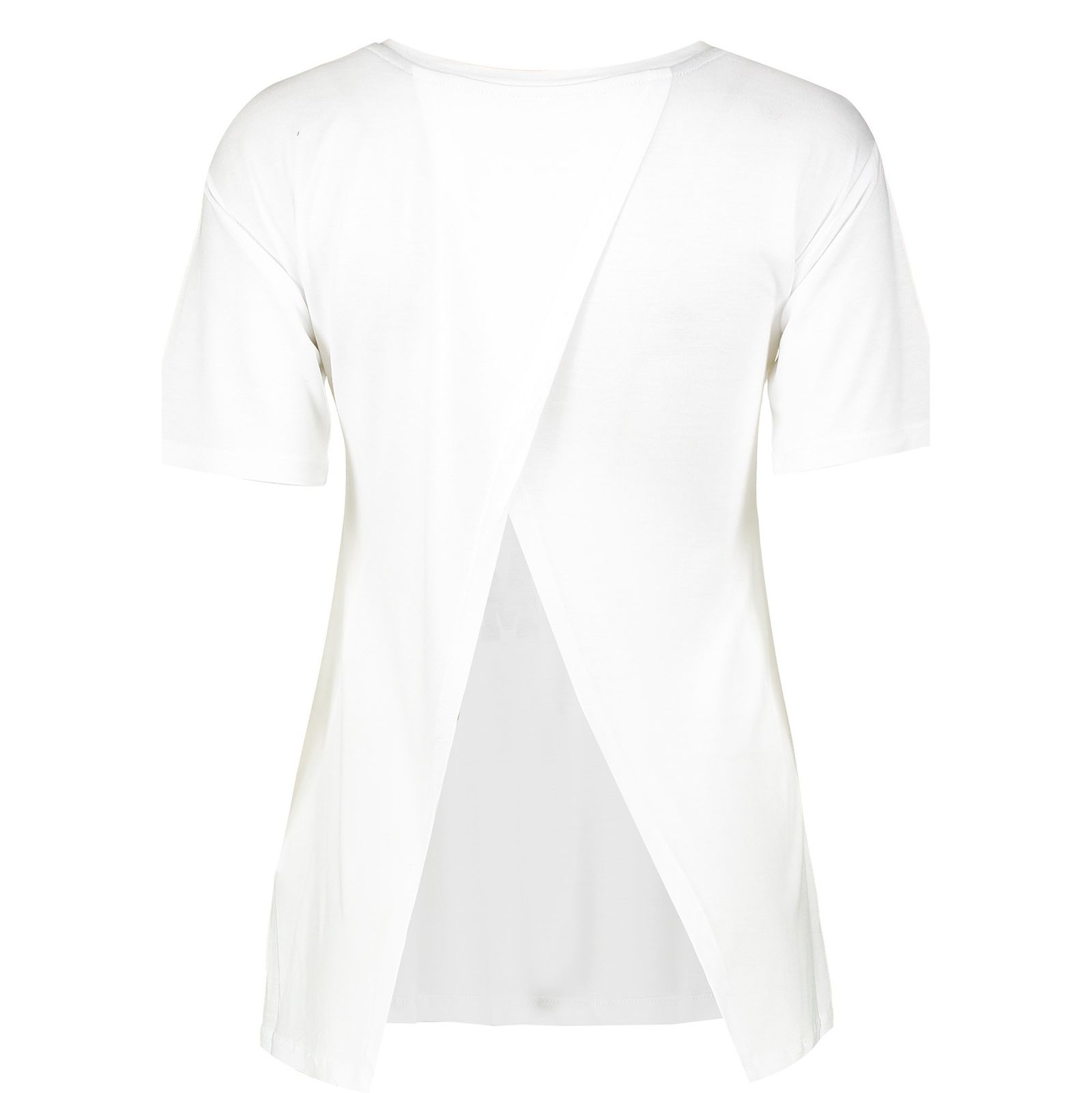 تی شرت ویسکوز یقه گرد زنانه - کوتون - سفيد - 3
