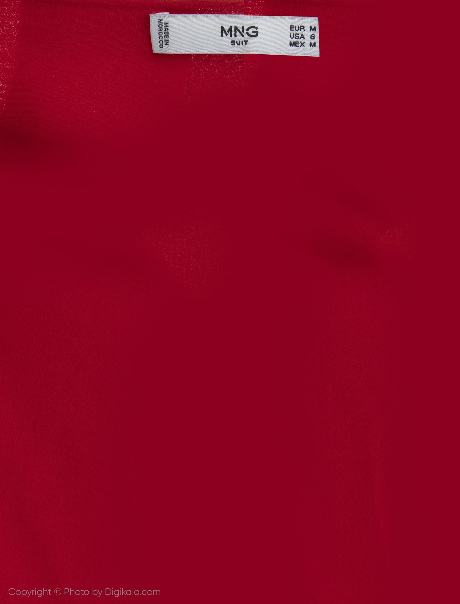 پیراهن ویسکوز بلند زنانه - مانگو - قرمز - 5
