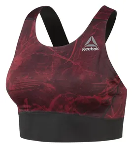 نیم تنه ورزشی طرح دار زنانه Combat Smoothgrip Fight - ریباک