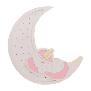 چراغ خواب کودک طرح ماه و یونیکورن