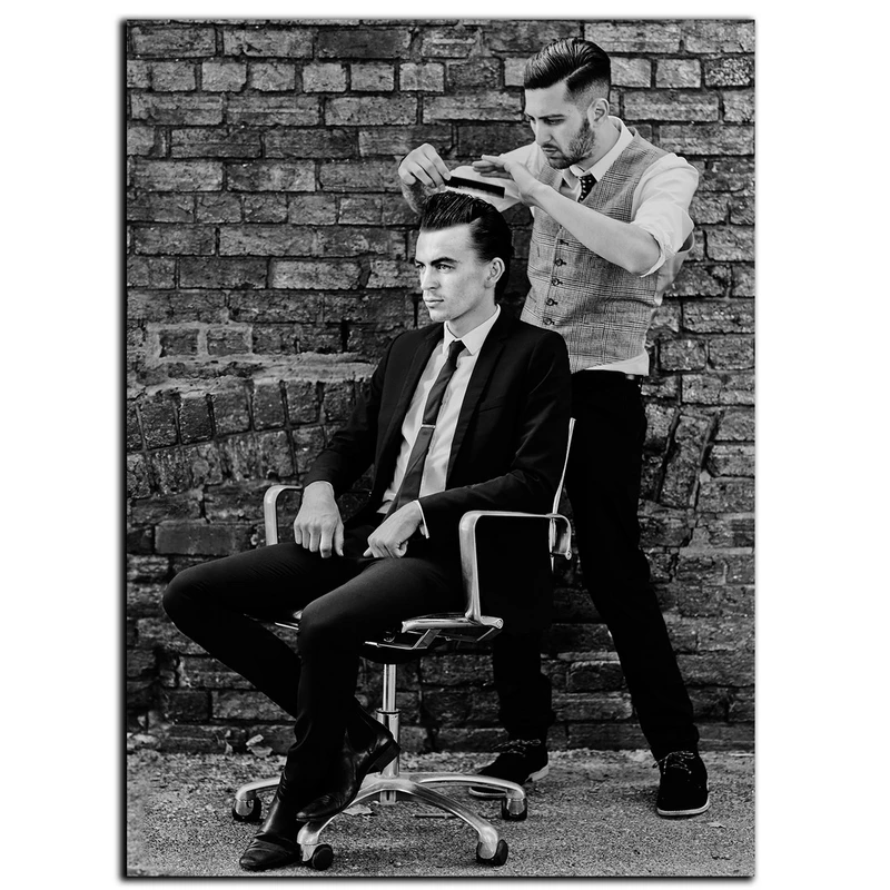 تابلو شاسی بکلیت طرح آرایشگاه مردانه مدل SH-6558