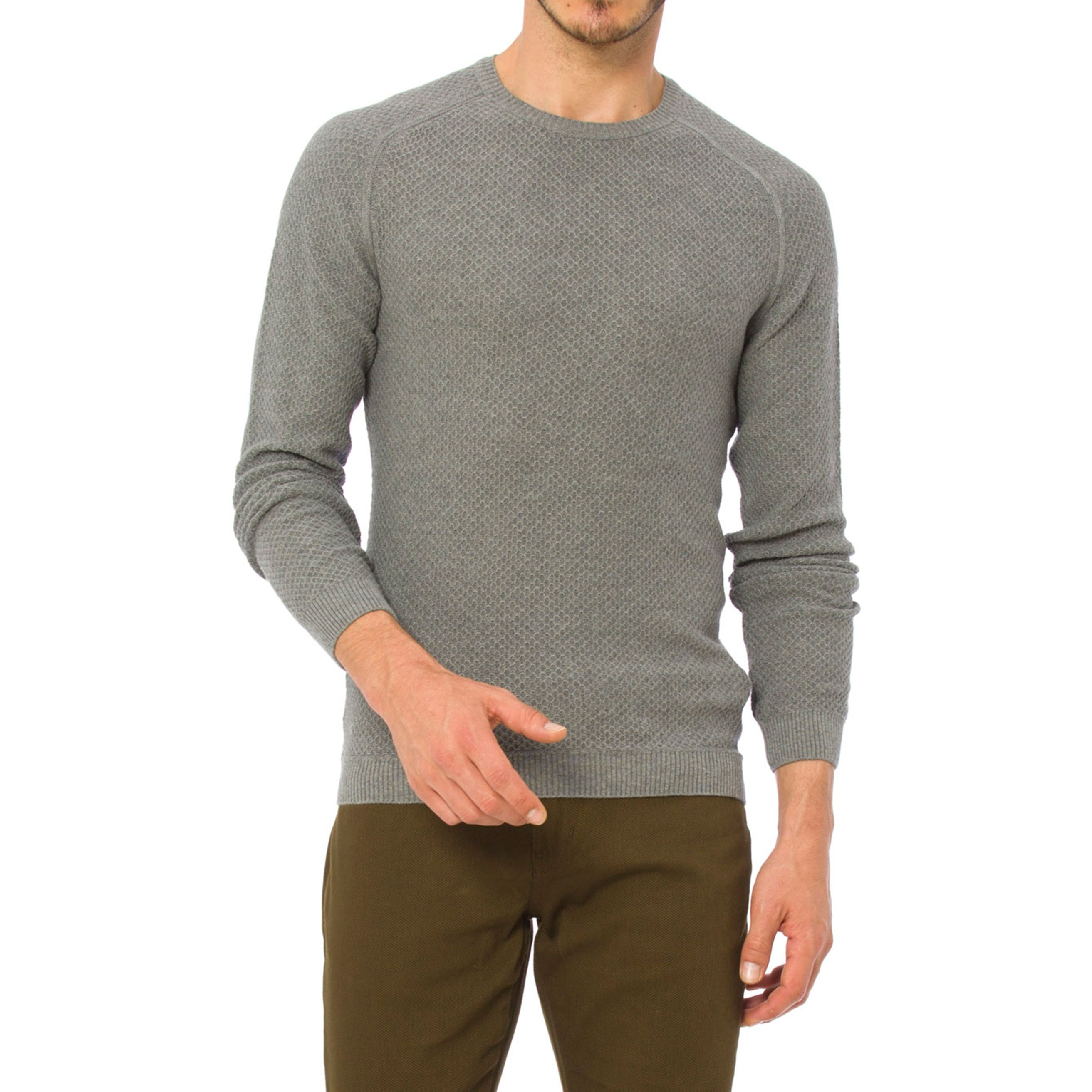 پلیور نخی یقه گرد مردانه - ال سی وایکیکی