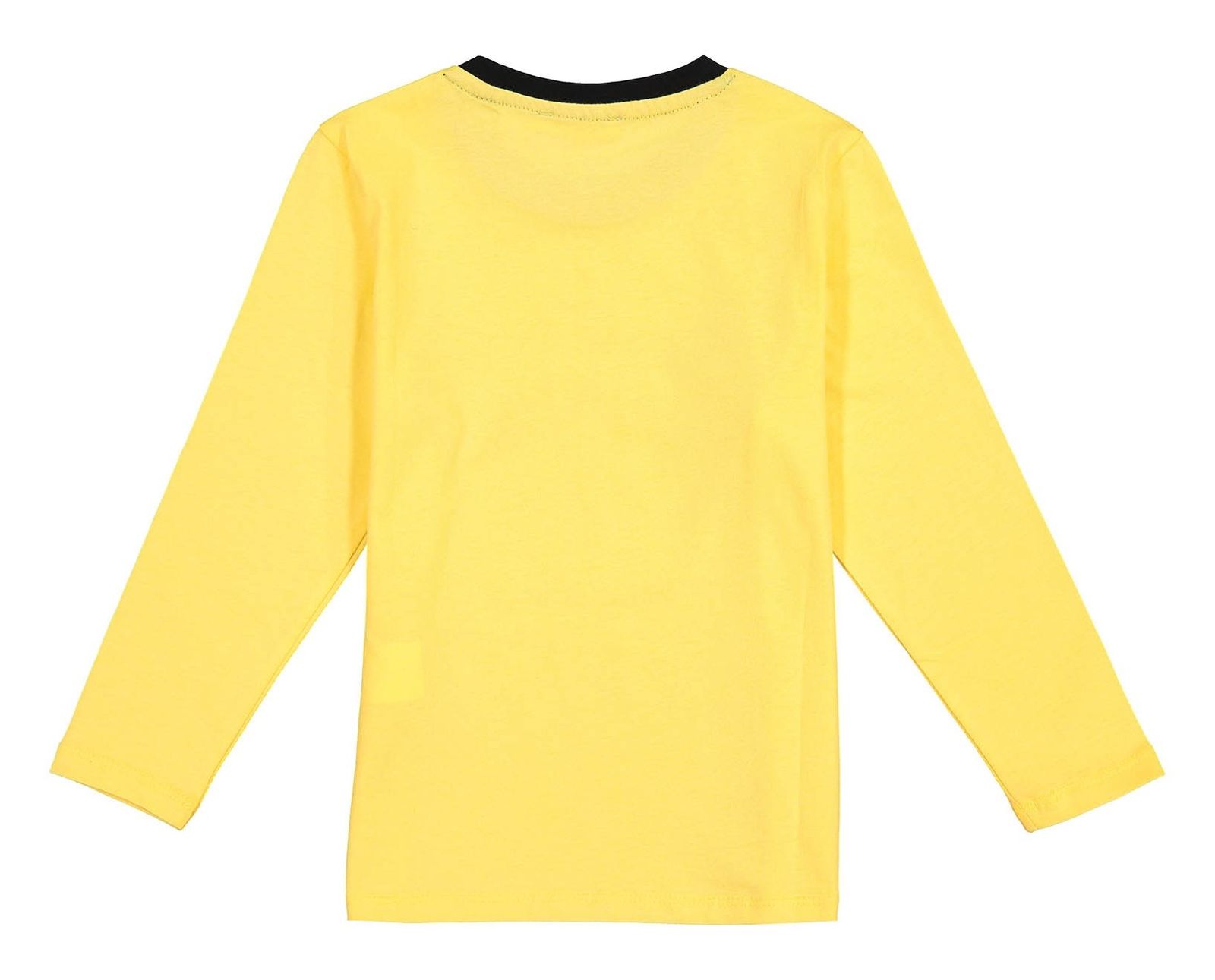 تی شرت نخی آستین بلند پسرانه - کوتون - زرد - 3