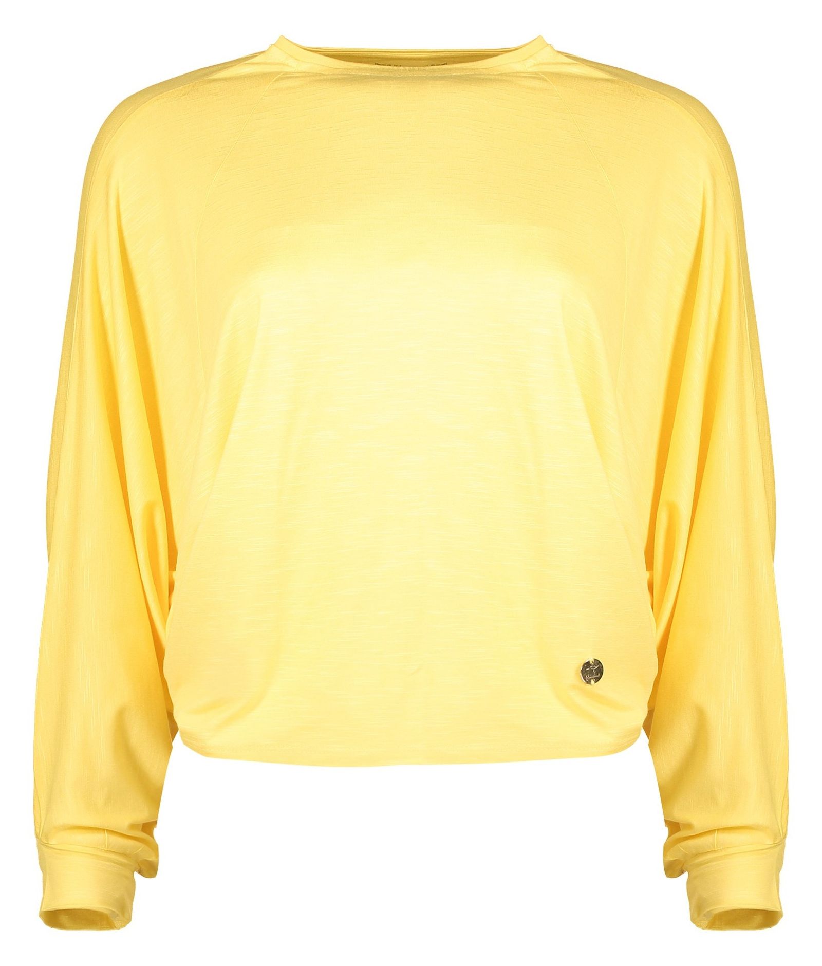 تی شرت ویسکوز یقه گرد زنانه - گارودی - زرد - 1