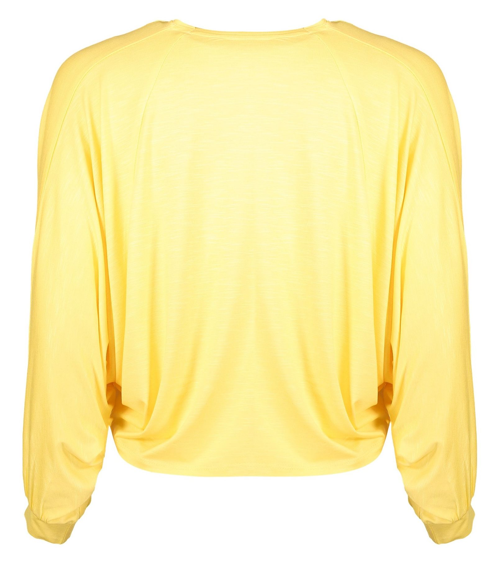 تی شرت ویسکوز یقه گرد زنانه - گارودی - زرد - 3
