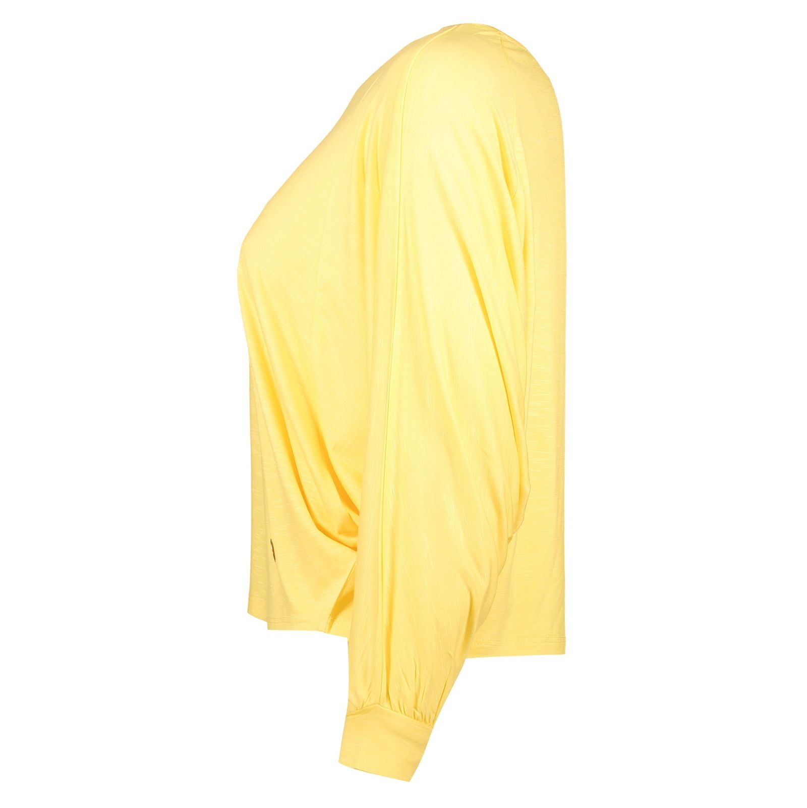 تی شرت ویسکوز یقه گرد زنانه - گارودی - زرد - 4