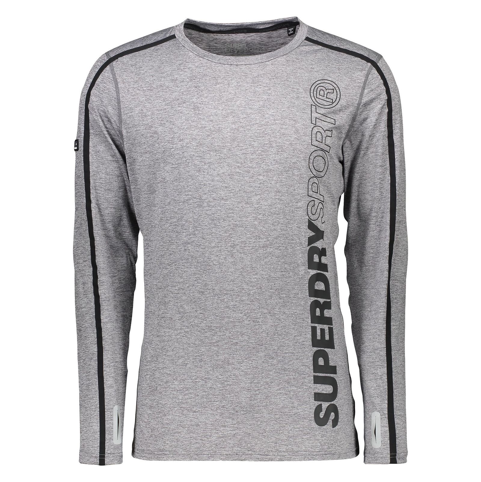 تی شرت ورزشی آستین بلند مردانه Sport Athletic - سوپردرای - طوسي - 1