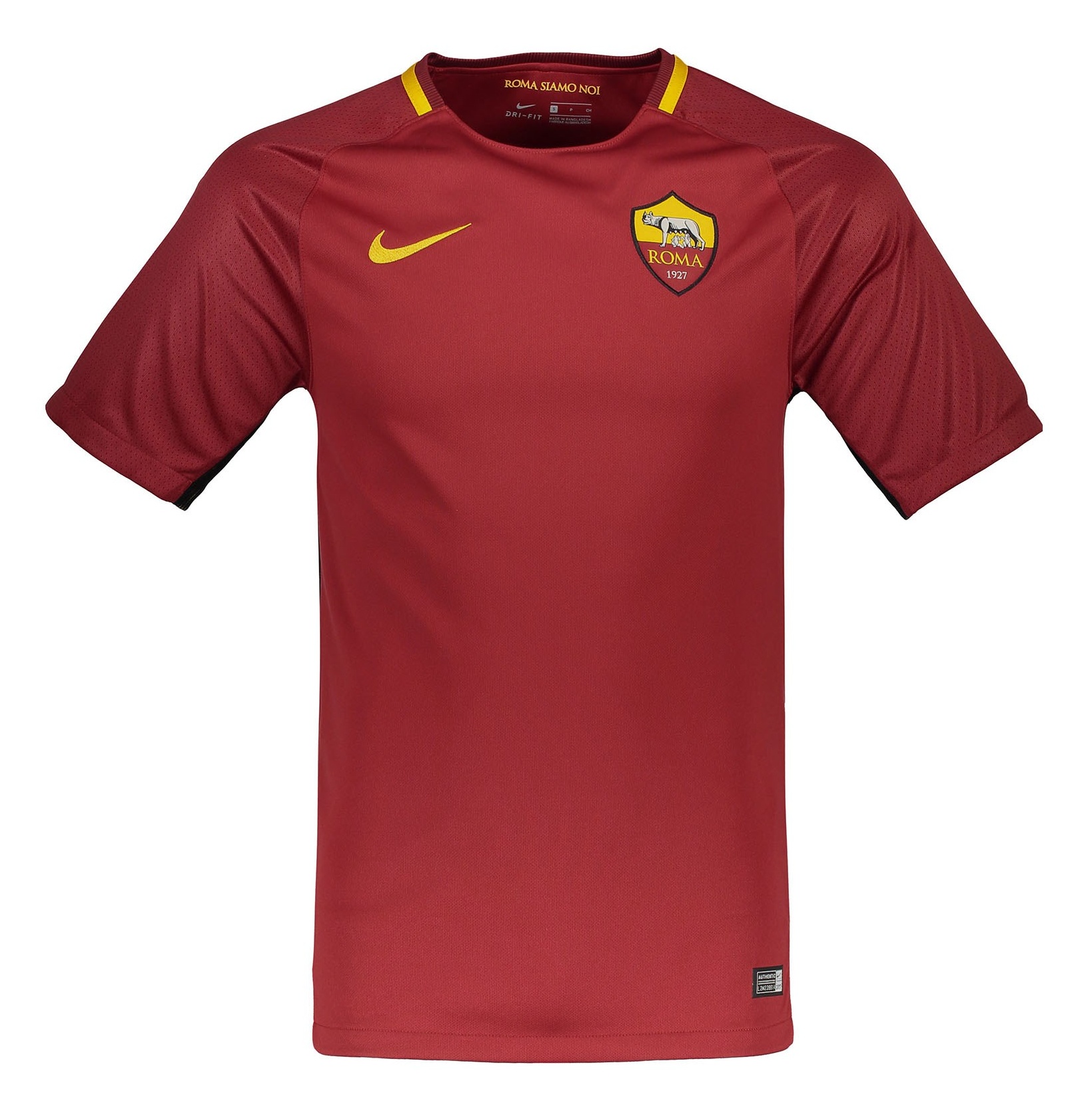 تی شرت ورزشی نخی آستین کوتاه مردانه Roma Stadium Home - نایکی