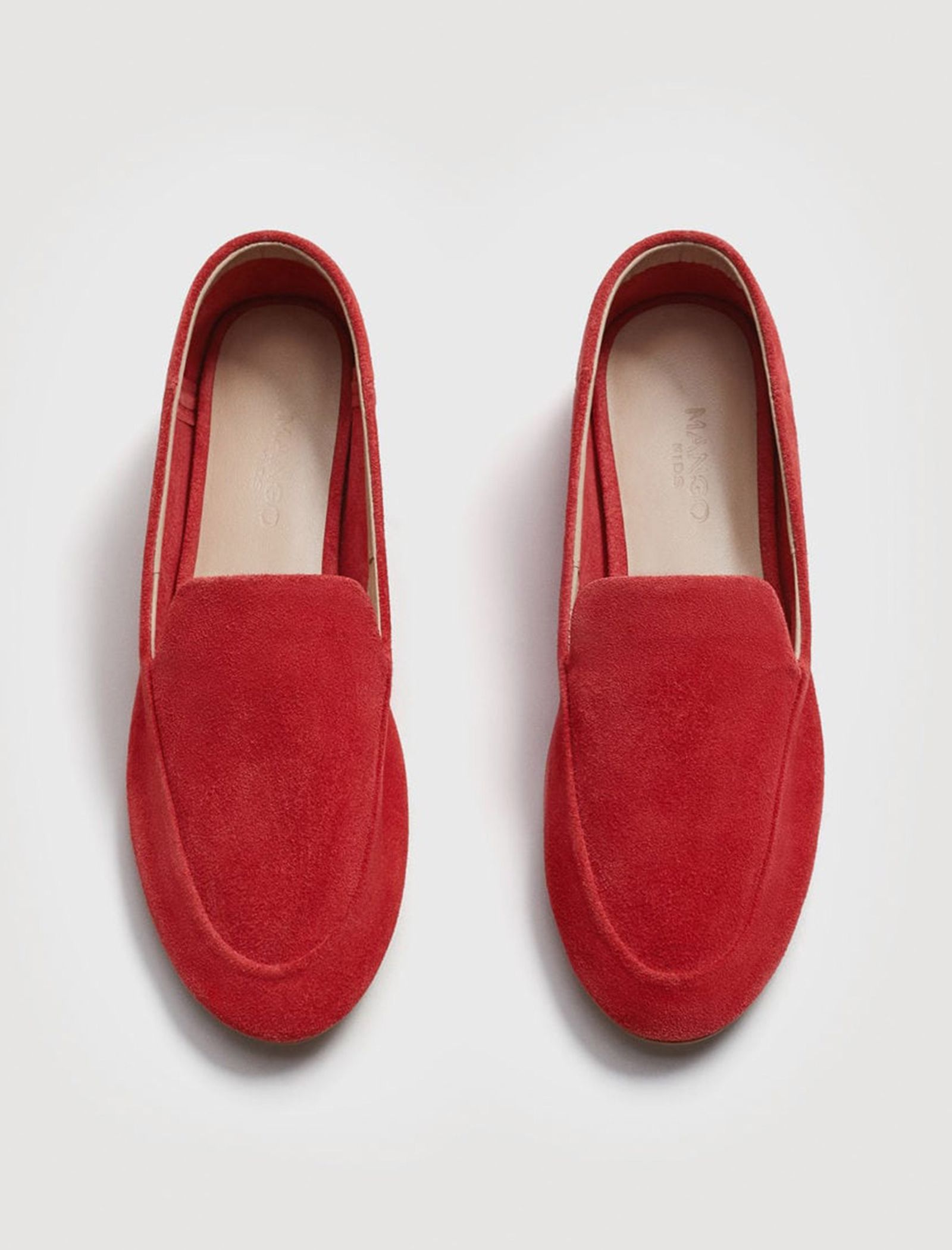 کفش تخت جیر دخترانه - مانگو - قرمز - 4