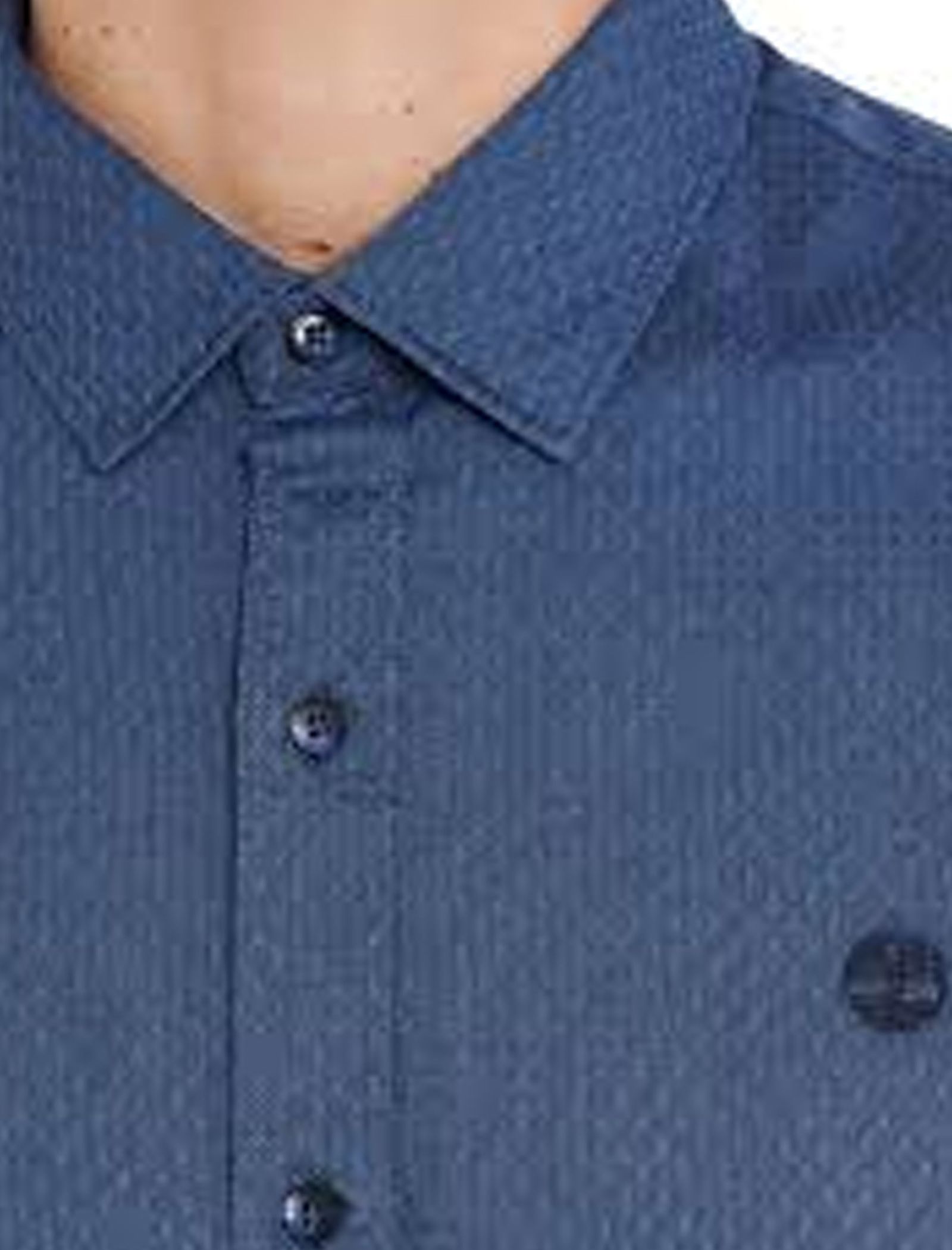 پیراهن آستین بلند مردانه - تیمبرلند - آبي    - 4