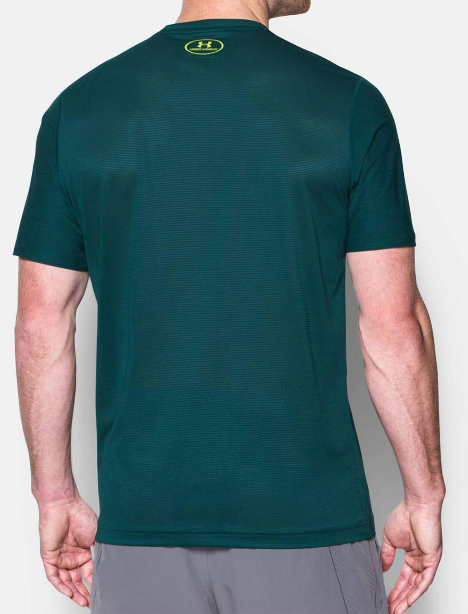 تی شرت ورزشی آستین کوتاه مردانه Raid Graphic - آندر آرمور - سبز - 6