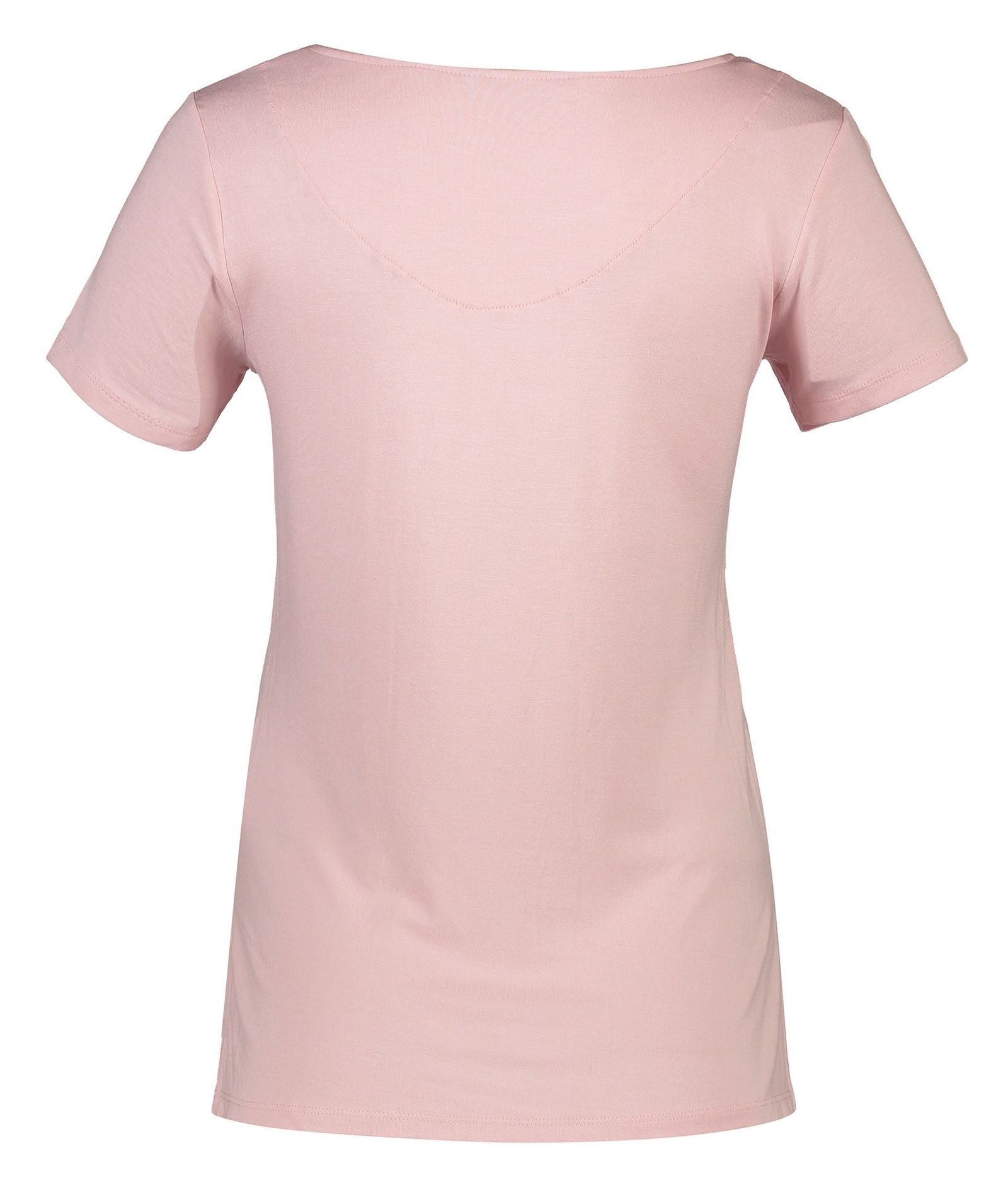 تی شرت ویسکوز یقه گرد زنانه - کالکشن - صورتي - 3