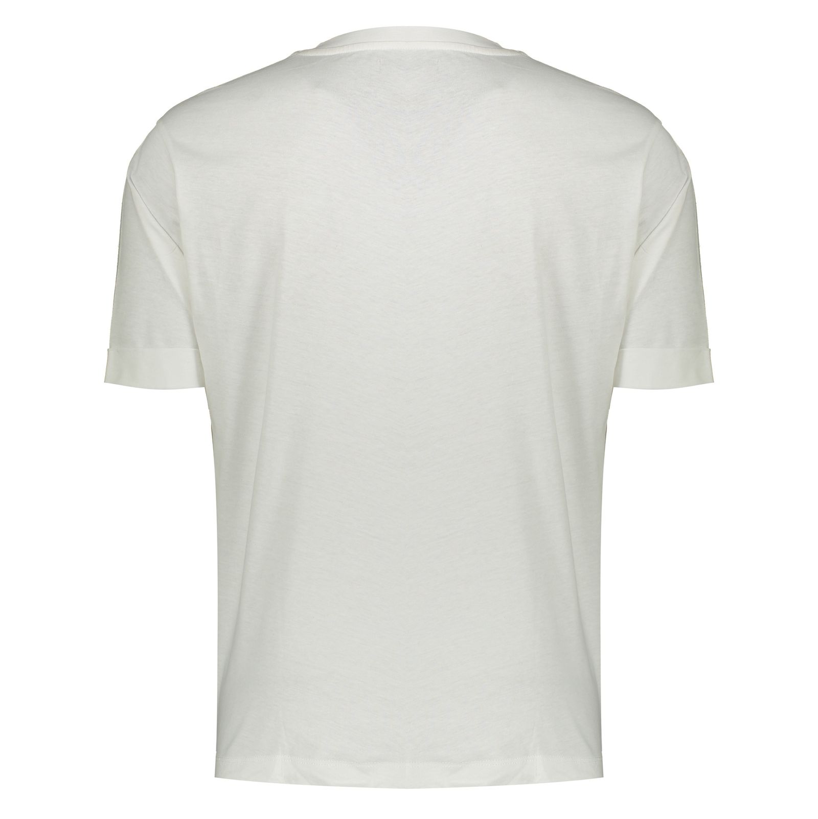 تی شرت نخی یقه گرد مردانه - مانگو - سفید - 3