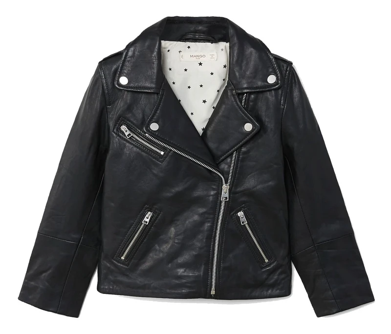 کاپشن چرم کوتاه دخترانه - مانگو