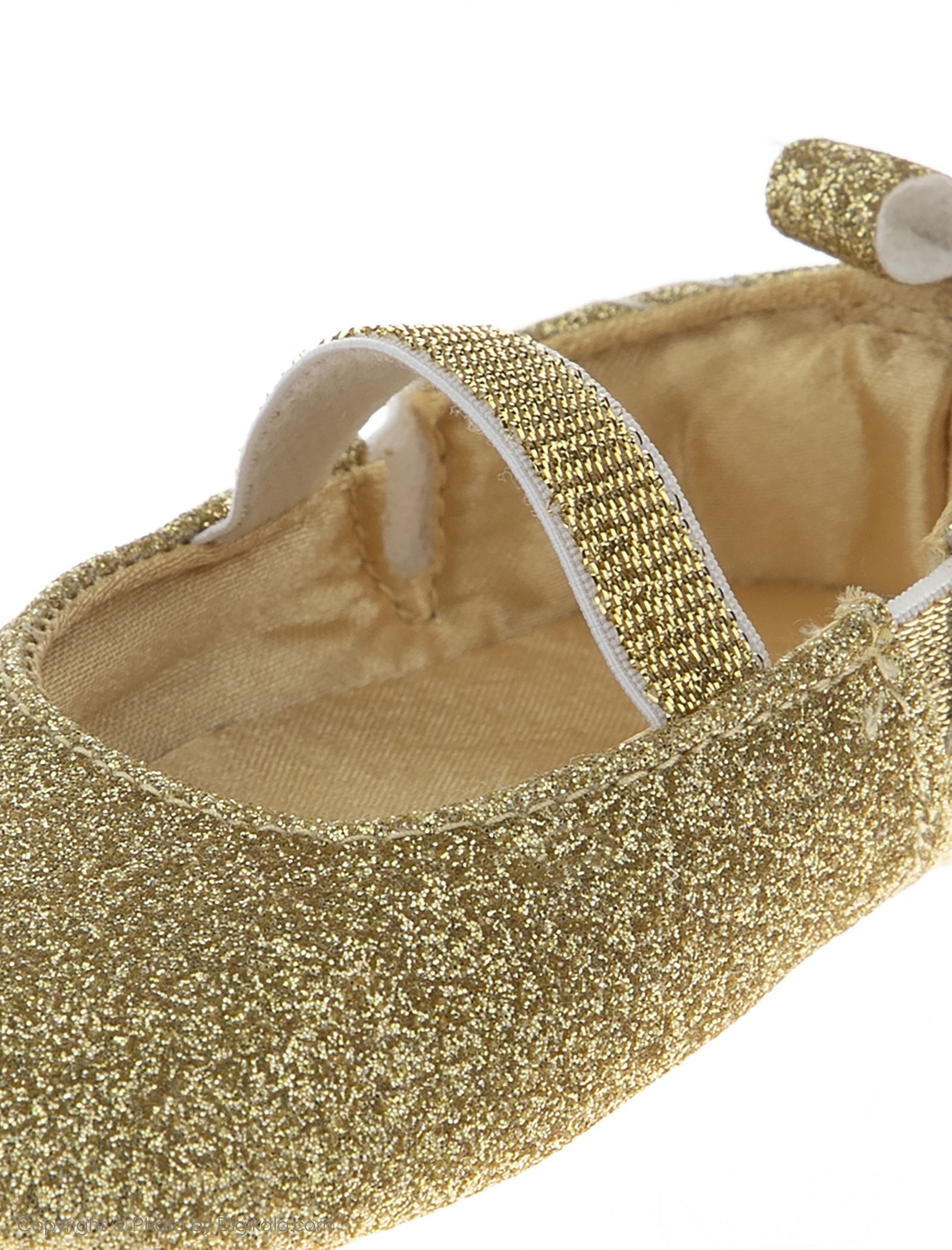 کفش بندکشی نوزادی دخترانه - بلوزو - طلایی - 7