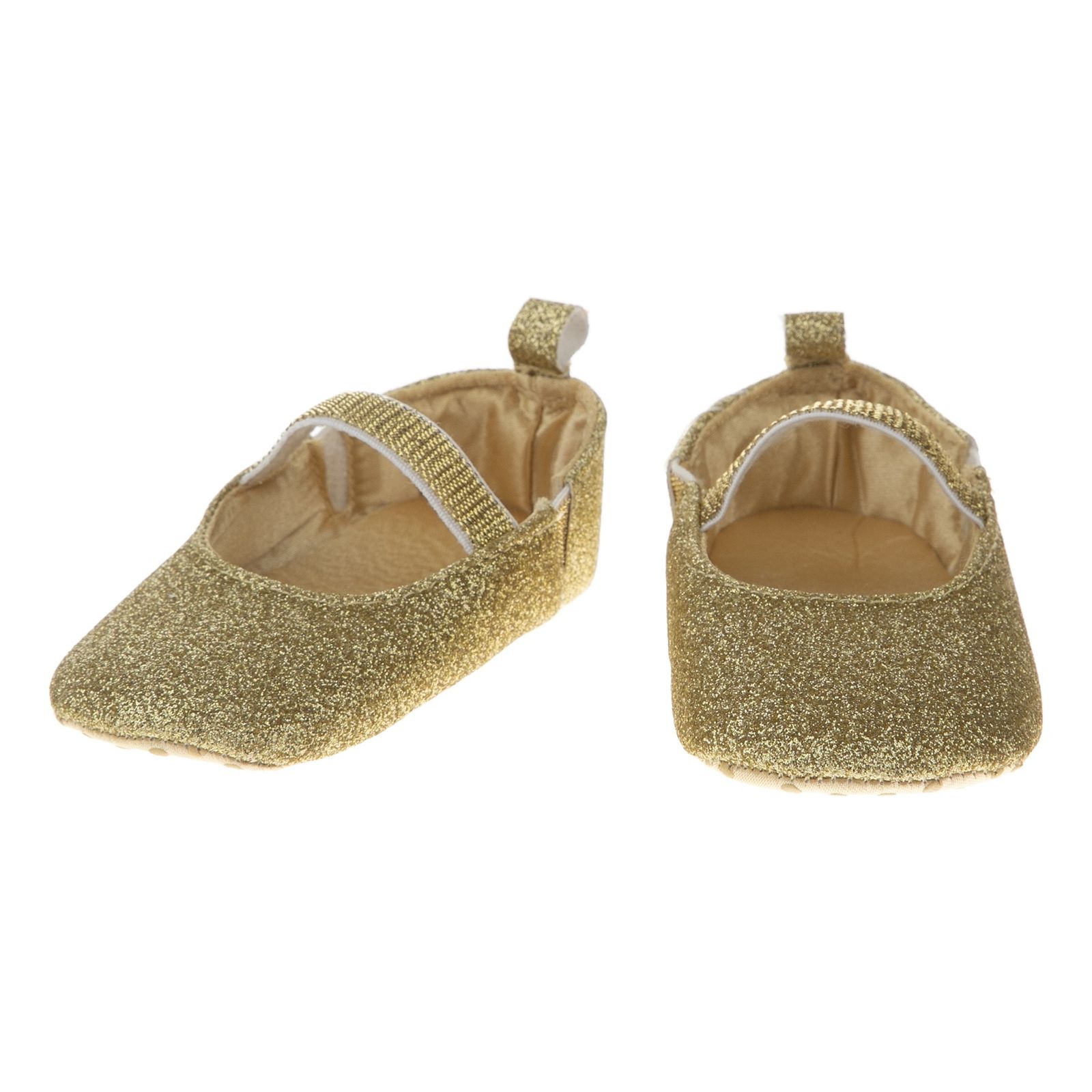 کفش بندکشی نوزادی دخترانه - بلوزو - طلایی - 5