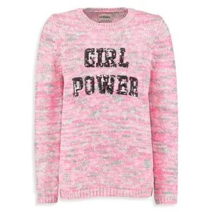 پلیور نخی یقه گرد دخترانه - ال سی وایکیکی