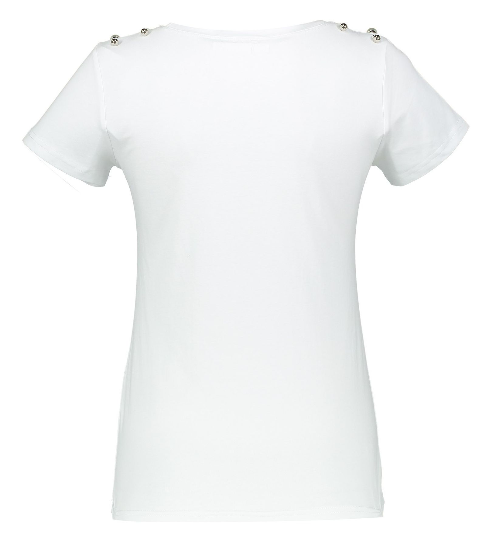 تی شرت نخی یقه گرد زنانه - ژان لوییس فرانسوا - سفيد - 3