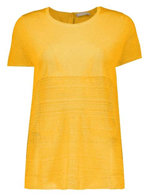 تی شرت ویسکوز یقه گرد زنانه - استفانل