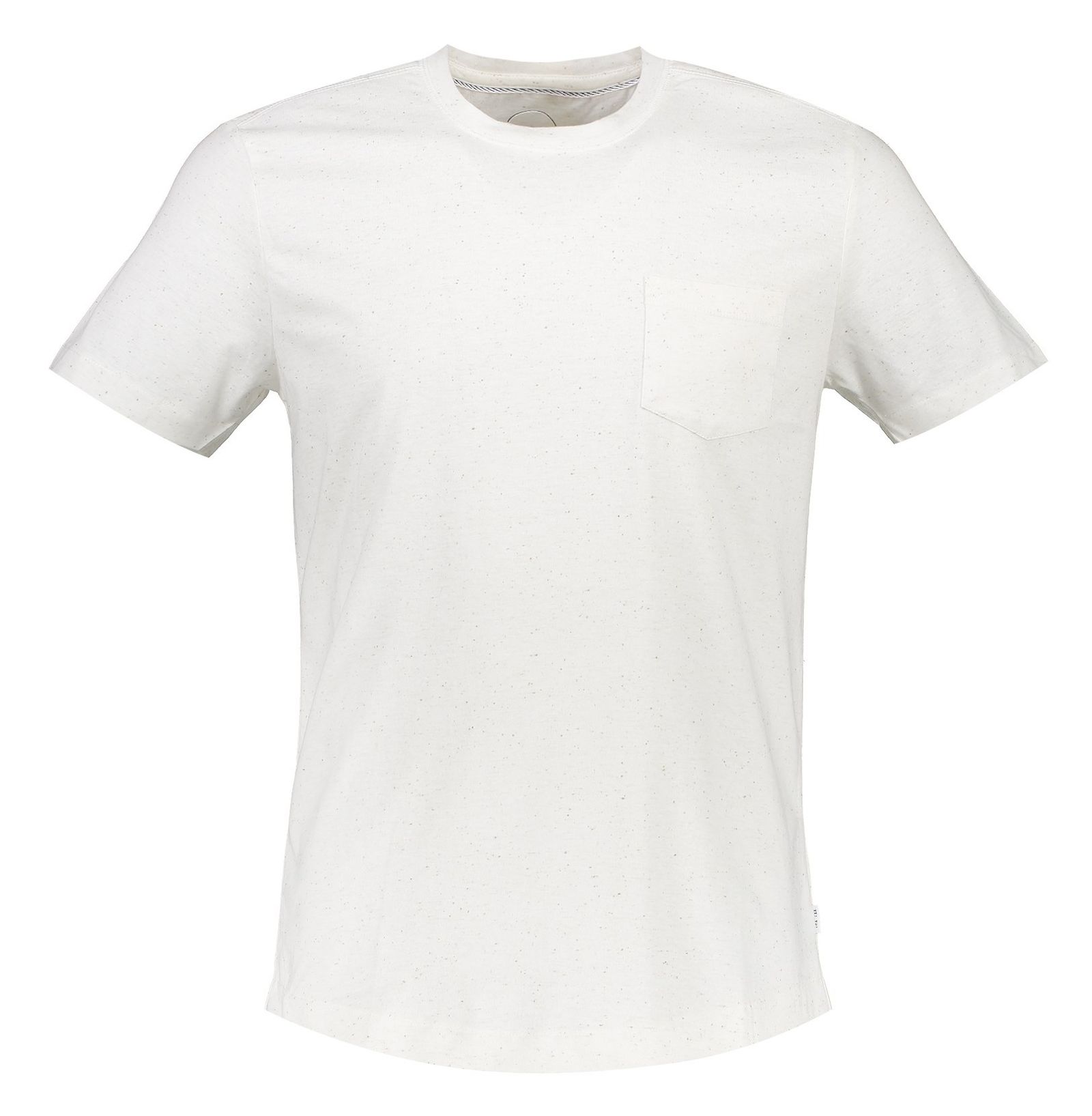 تی شرت نخی یقه گرد مردانه - مانگو - سفيد - 1