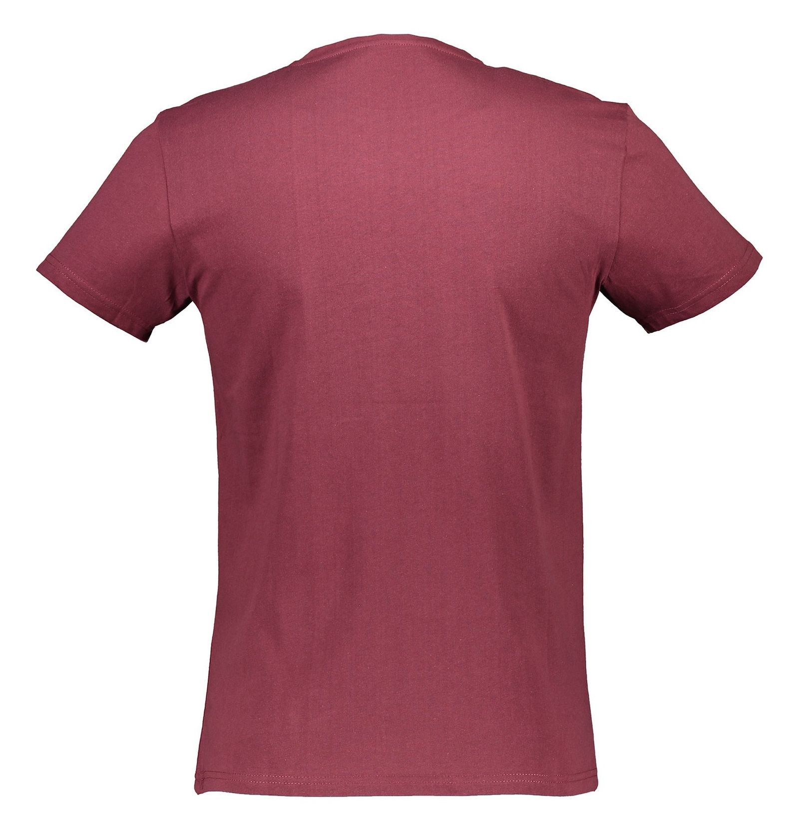 تی شرت نخی یقه گرد مردانه - کوتون - زرشکي - 4