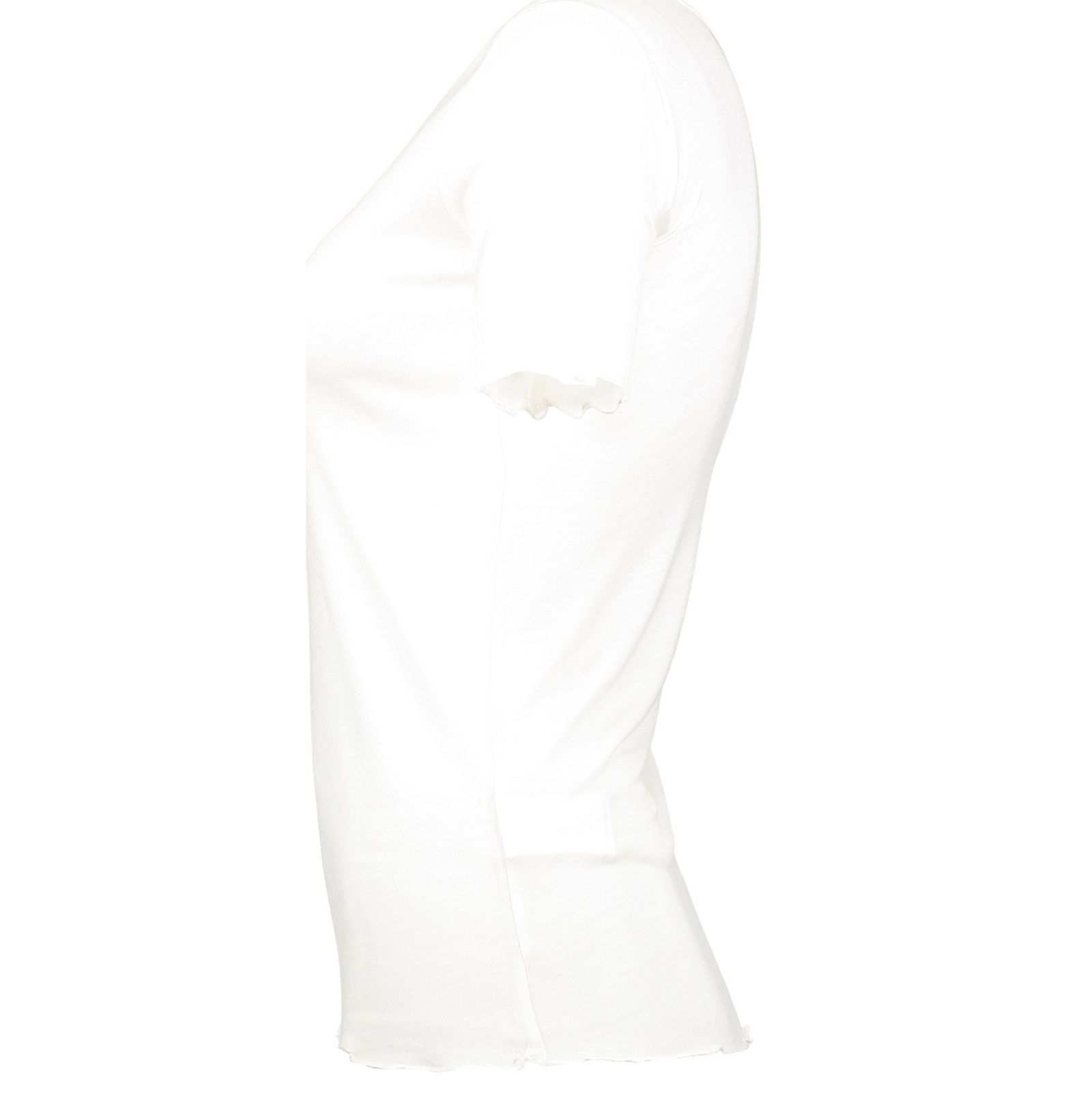 تی شرت ویسکوز یقه گرد زنانه - کوتون - سفيد - 4