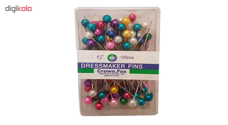 سوزن کراون فاکس طرح مروارید کد 02 بسته 100 عددی