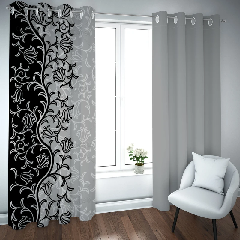 پرده مدل چاپی هازان سایز 300×150 سانتی متر 