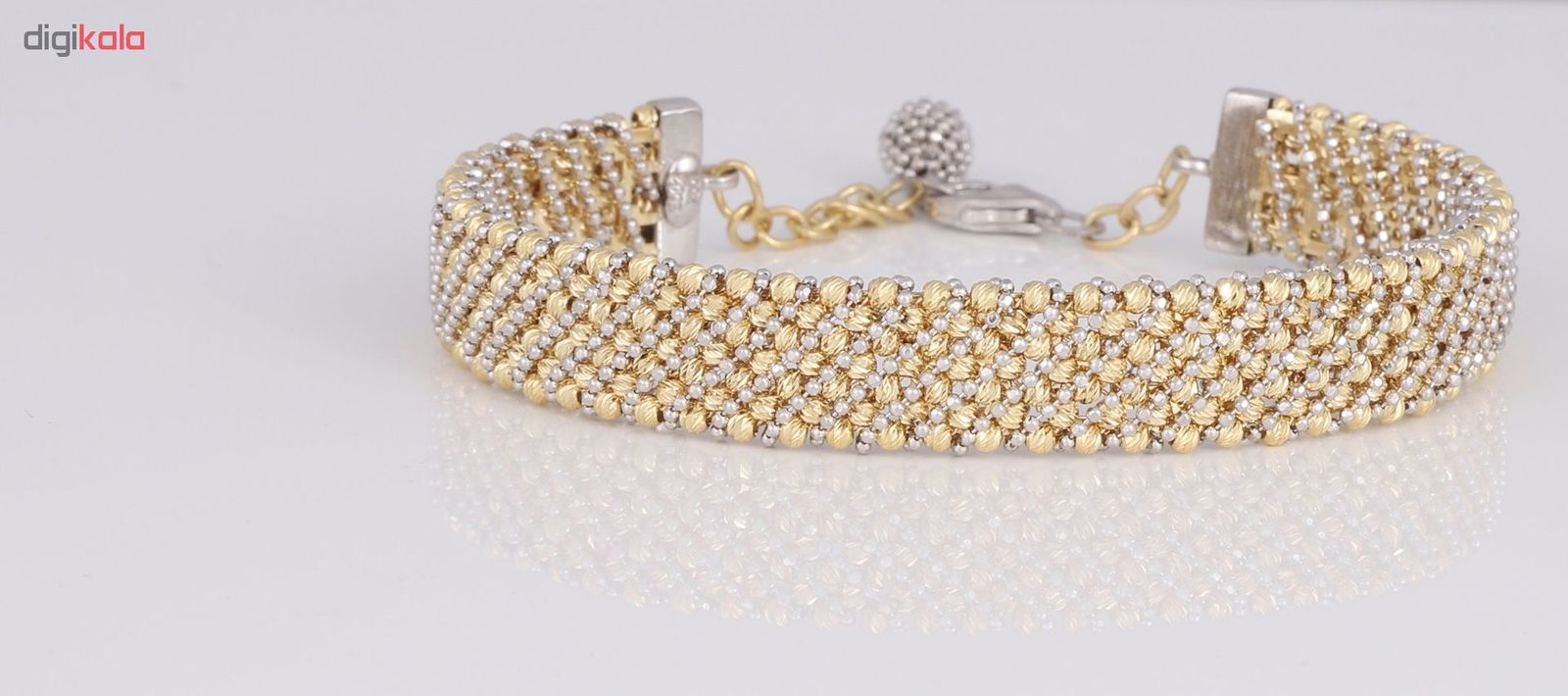 دستبند طلا 18 عیار زنانه کد G609 -  - 3