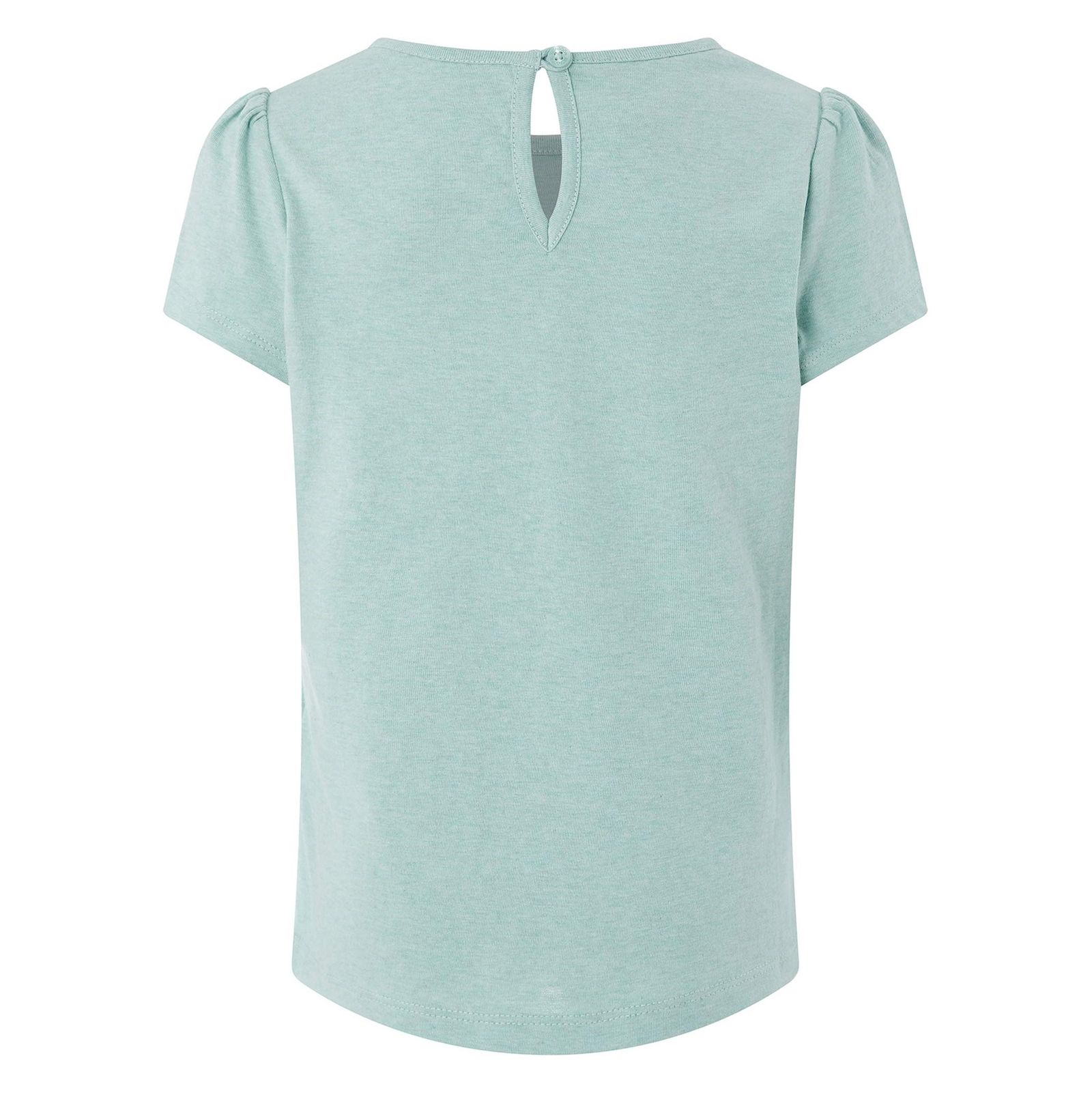 تی شرت نخی آستین کوتاه دخترانه - مانسون چیلدرن - سبز پسته اي - 3