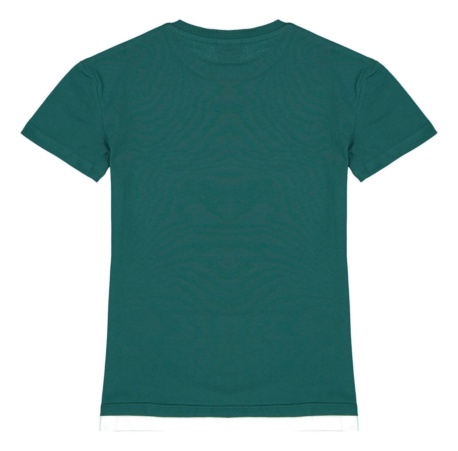 تی شرت نخی یقه گرد پسرانه - ال سی وایکیکی - سبز - 3