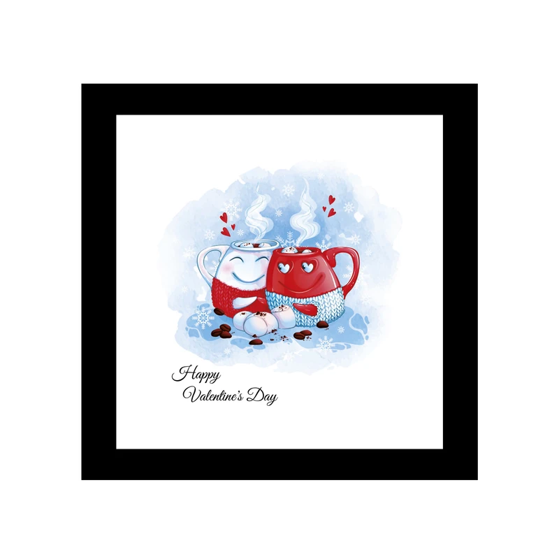 تابلو طرح فنجان‌های عاشق کد A2367511