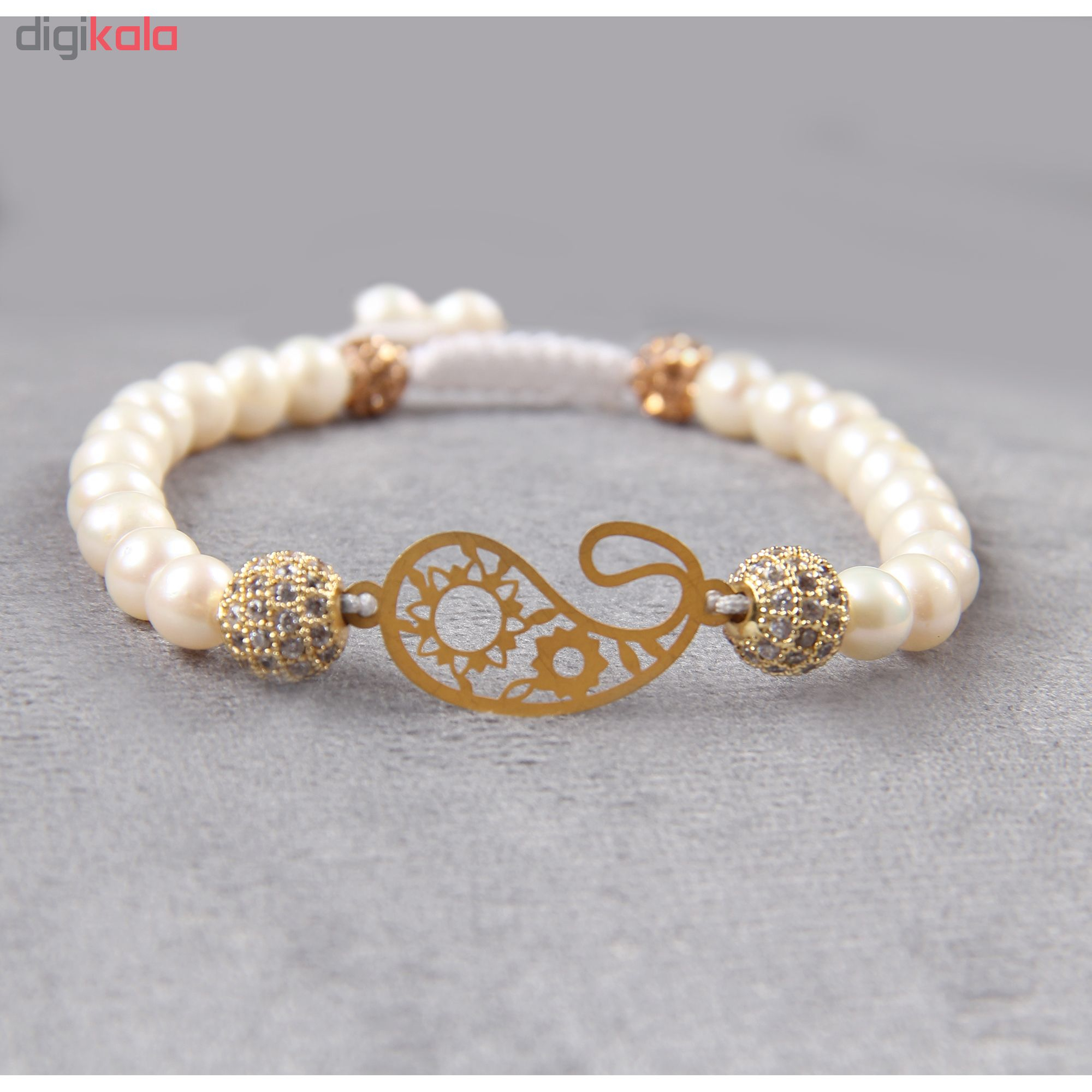 دستبند طلا 18 عیار زنانه گالری مهرسا مدل STM-110