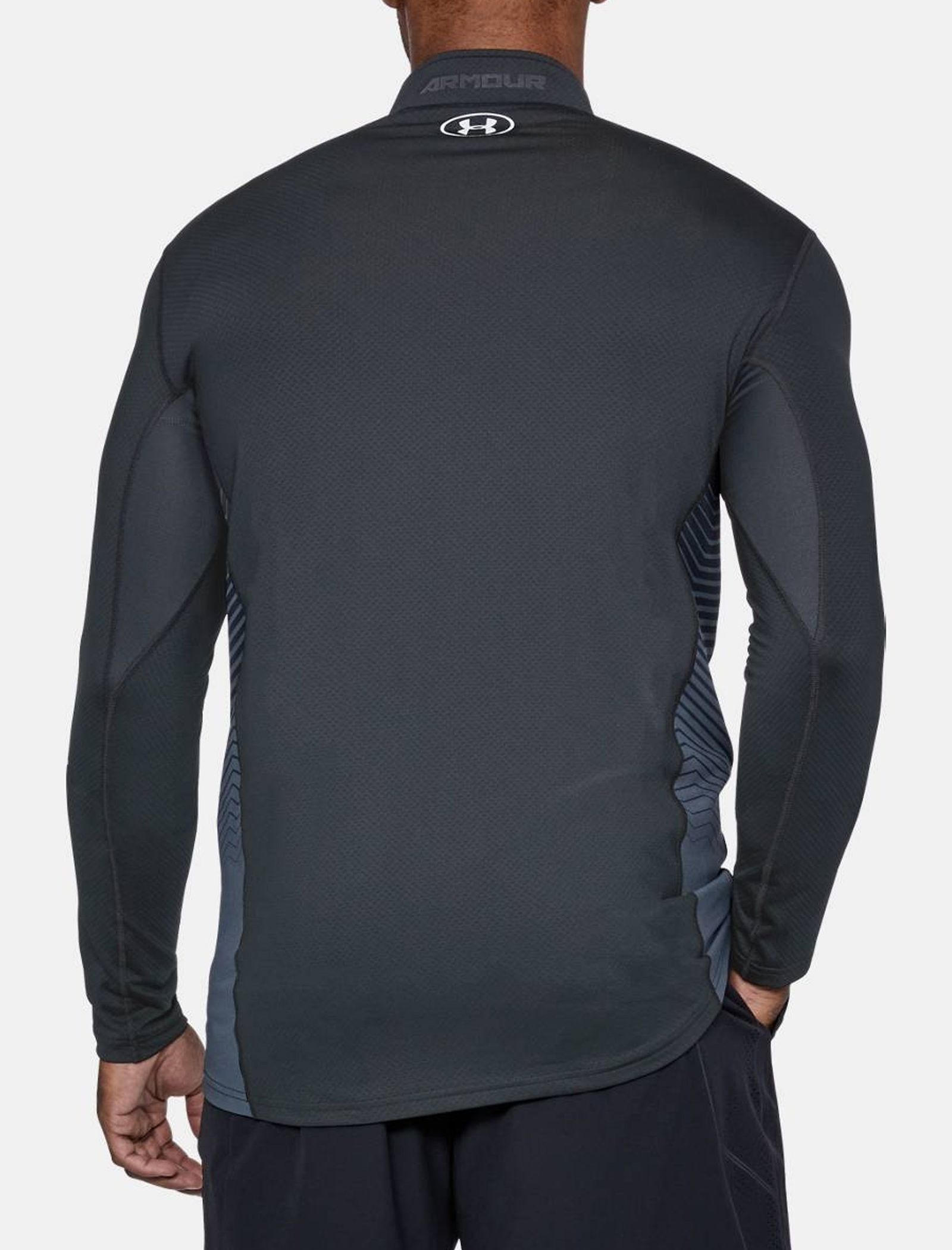 تی شرت ورزشی آستین بلند مردانه ColdGear Reactor Fitted - آندر آرمور - مشکي - 5