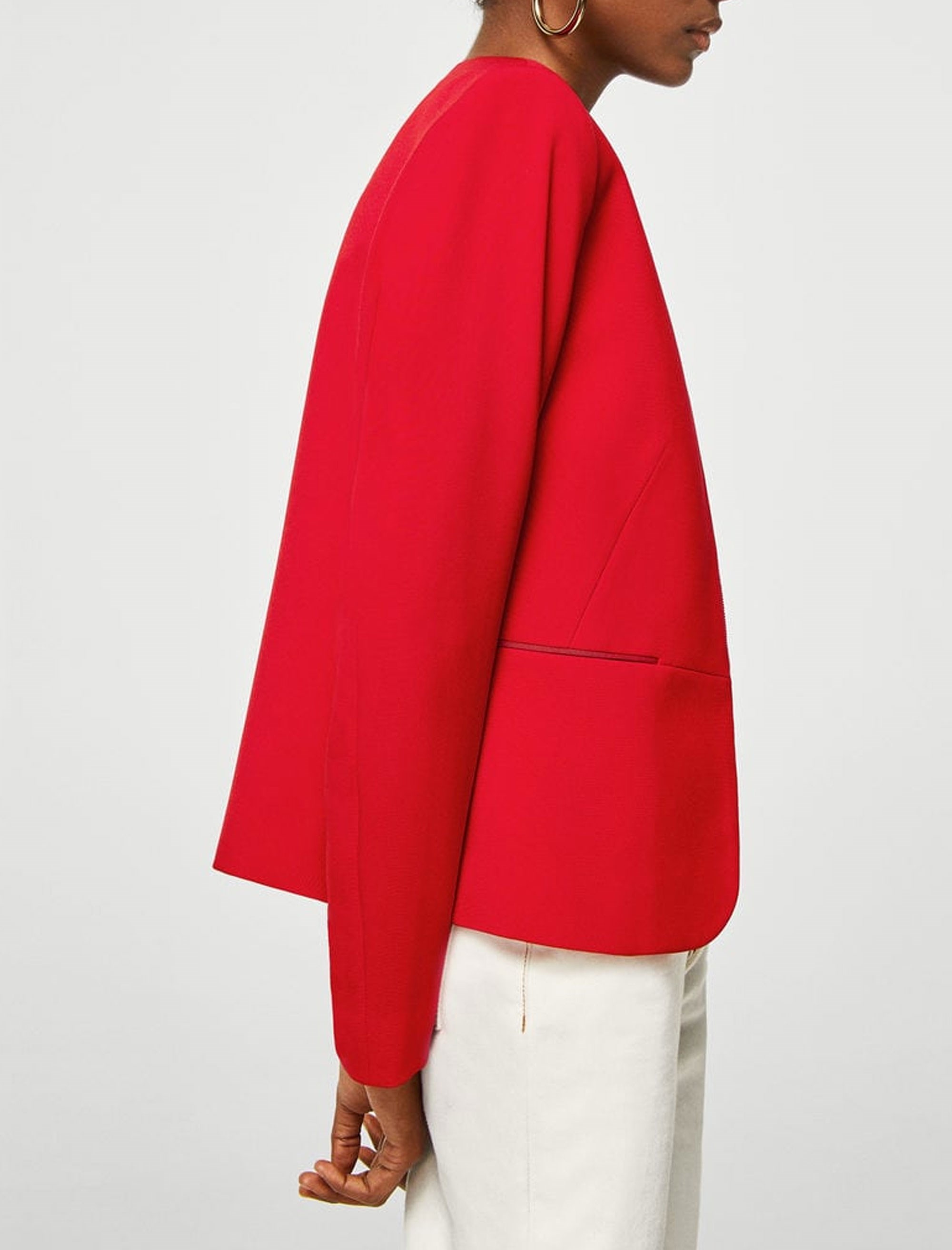 کت کوتاه زنانه - مانگو - قرمز - 5