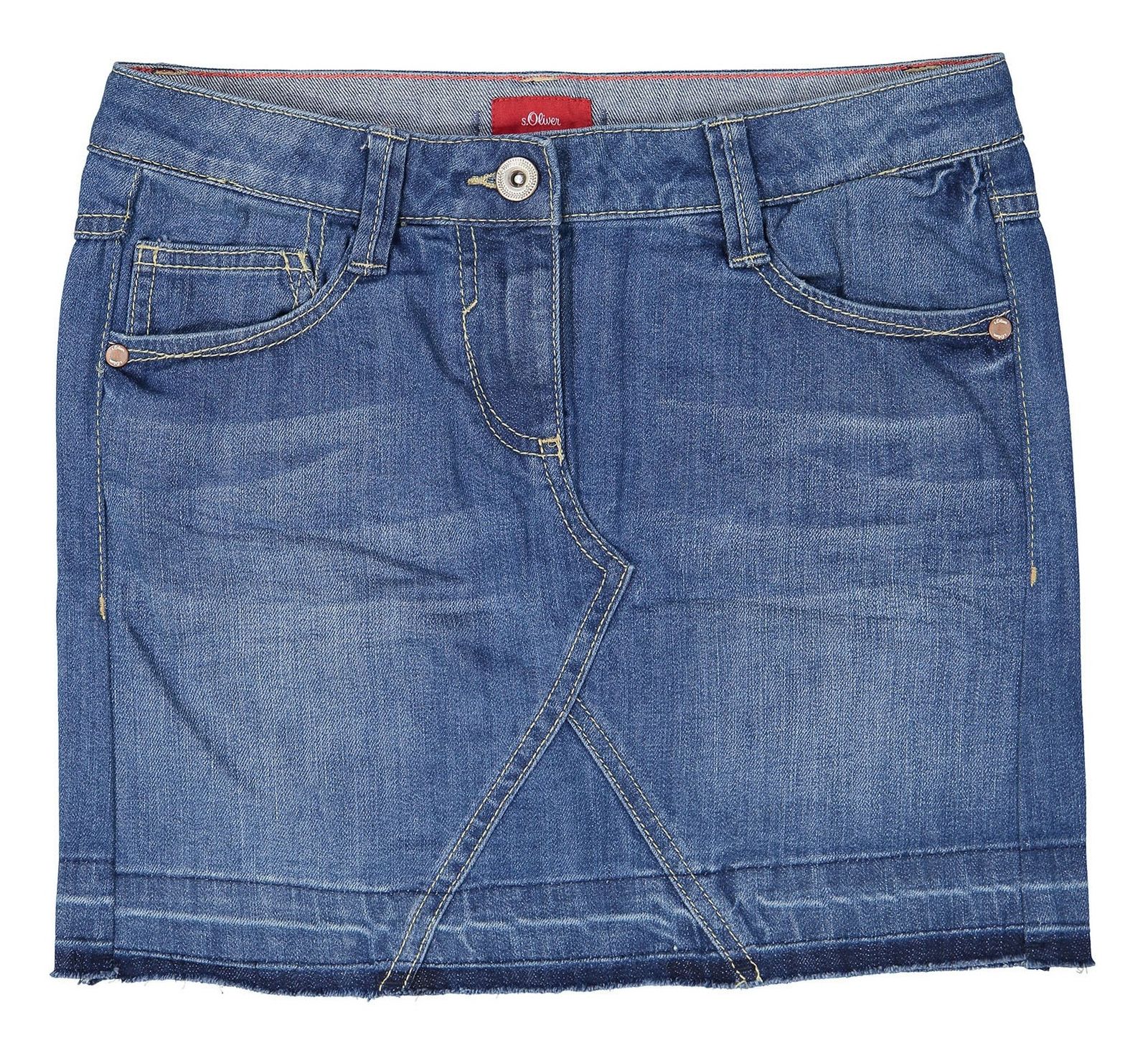 دامن جین کوتاه دخترانه - اس.اولیور - آبي  - 1