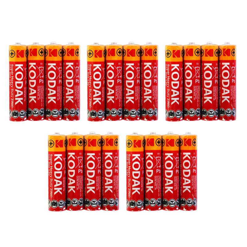 باتری قلمی کداک مدل Super Heavy Duty بسته 20 عددی