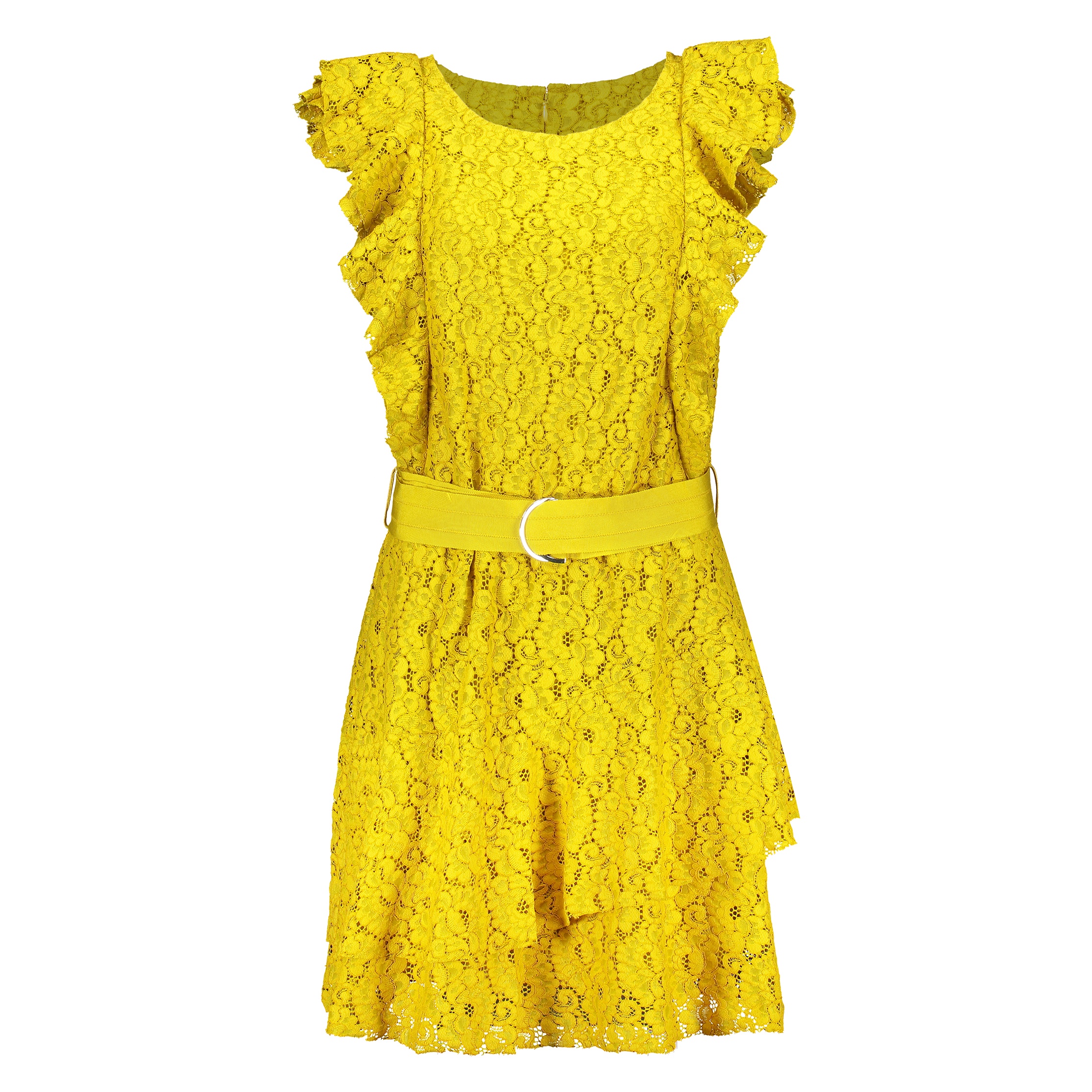 پیراهن کوتاه زنانه - ویولتا بای مانگو - زرد - 1