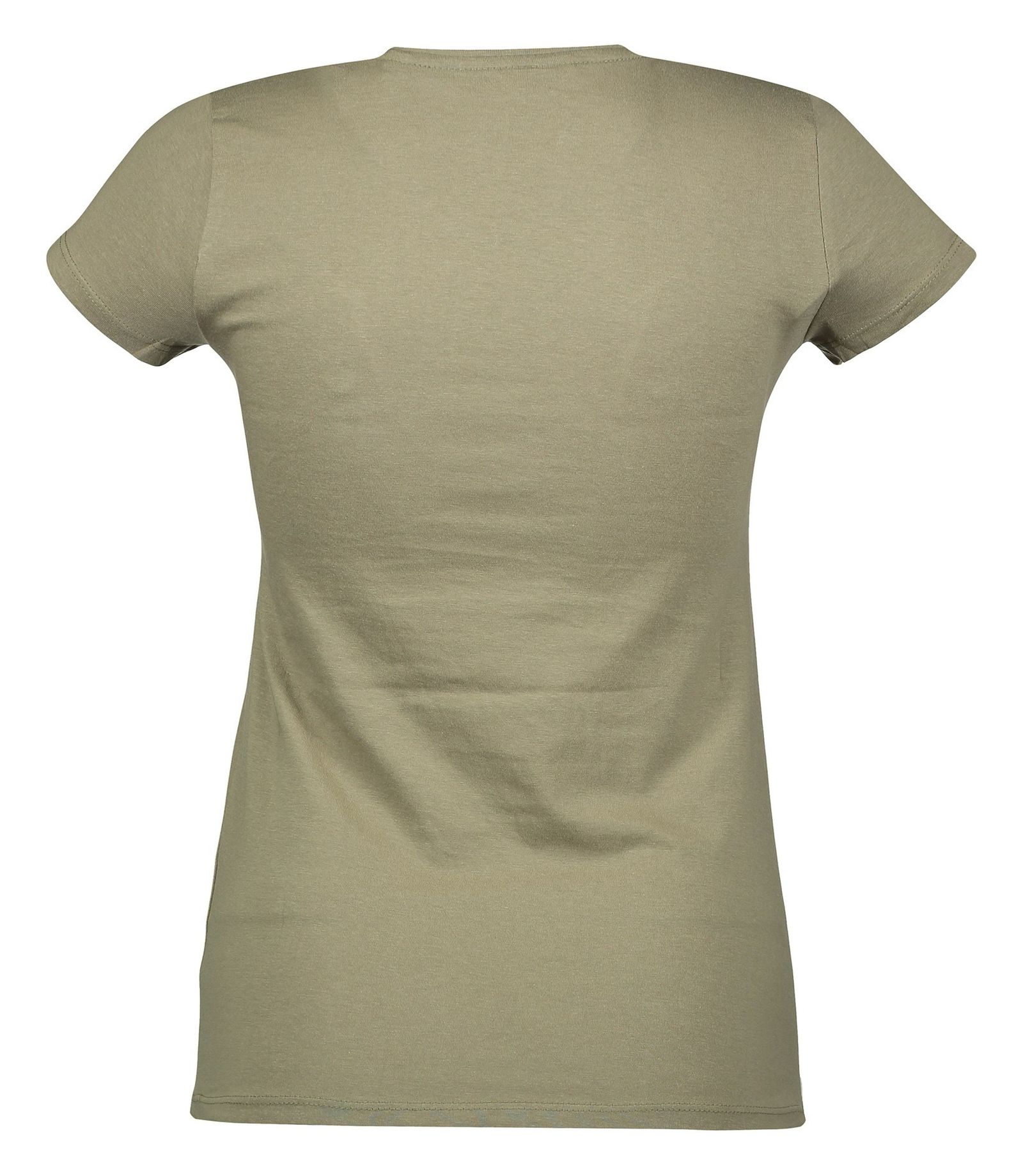 تی شرت نخی یقه گرد زنانه - نف نف - سبز سدري - 3