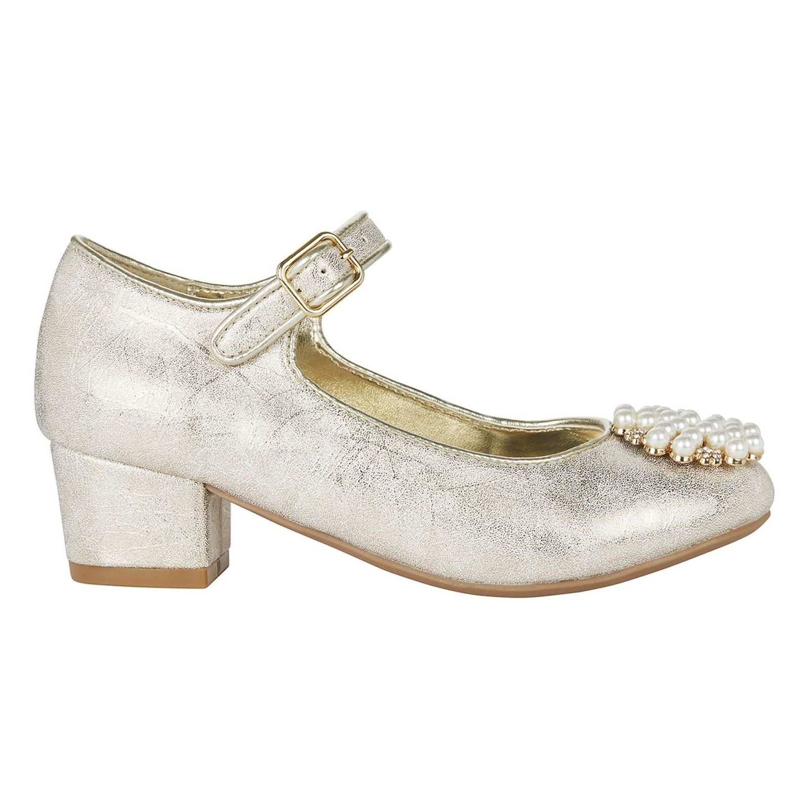 کفش مهمانی بندی دخترانه - مانسون چیلدرن - طلايي - 1