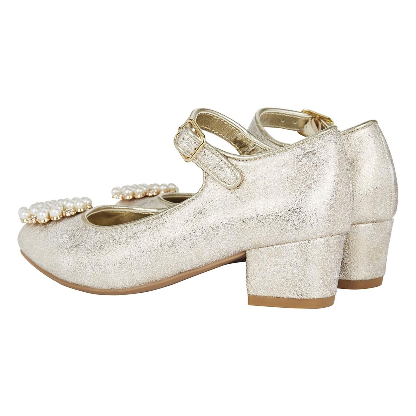کفش مهمانی بندی دخترانه - مانسون چیلدرن - طلايي - 5
