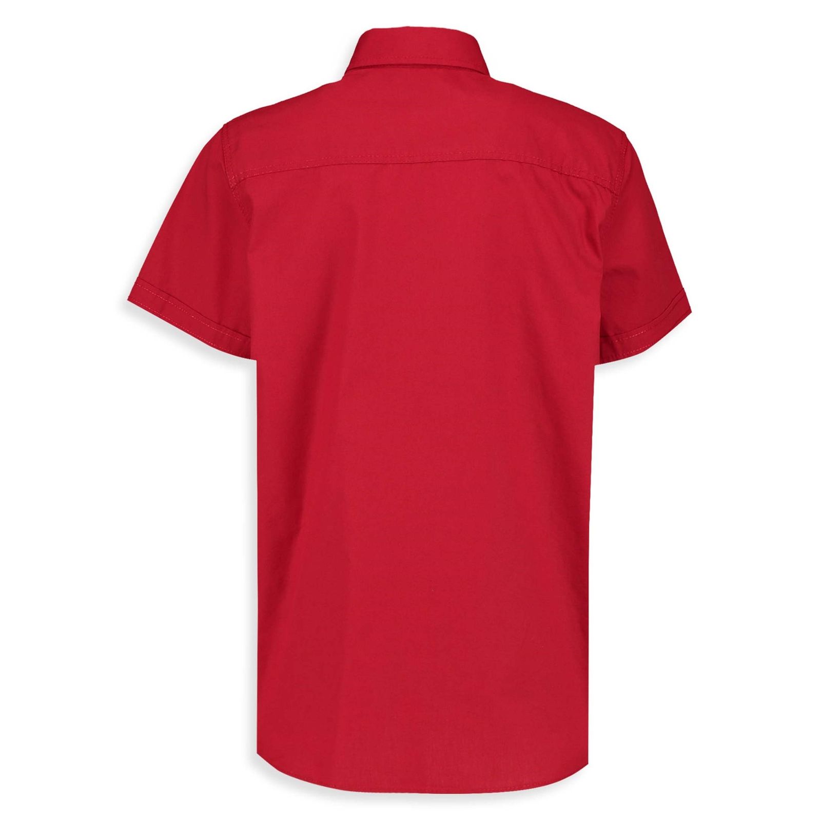 پیراهن نخی آستین کوتاه پسرانه - ال سی وایکیکی - قرمز - 3
