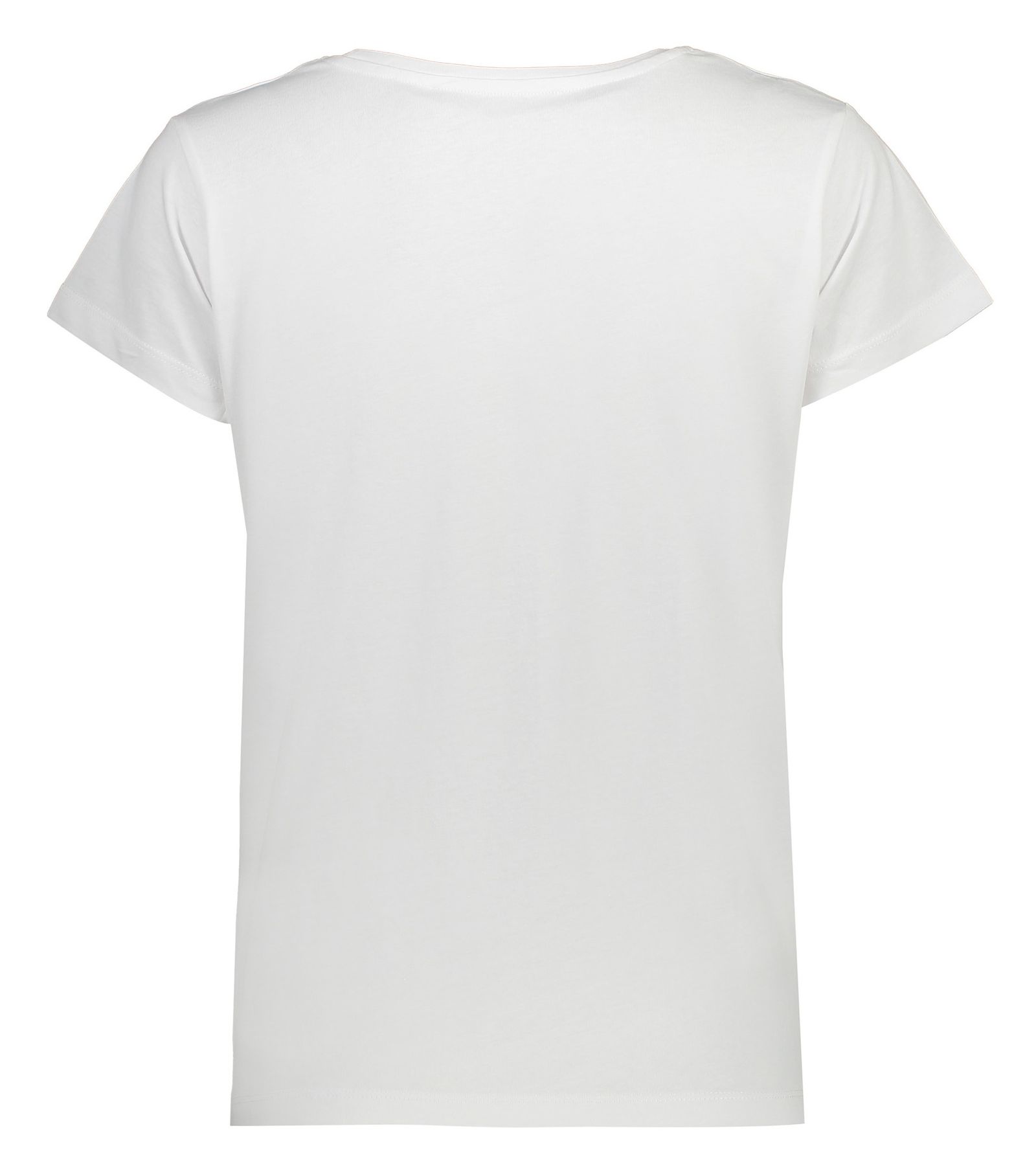 تی شرت نخی یقه گرد زنانه - مانگو - سفید - 4