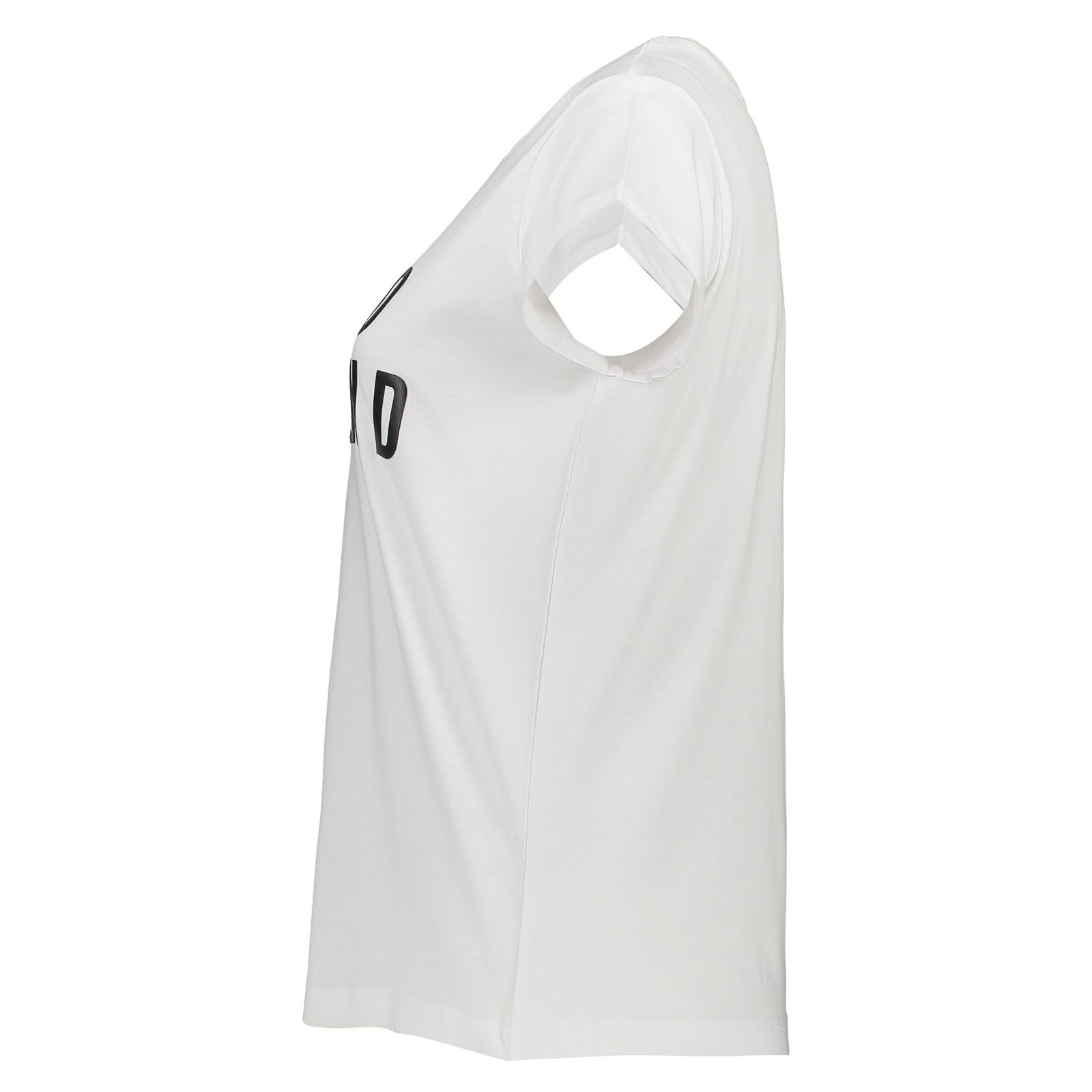 تی شرت نخی یقه گرد زنانه - مانگو - سفید - 3