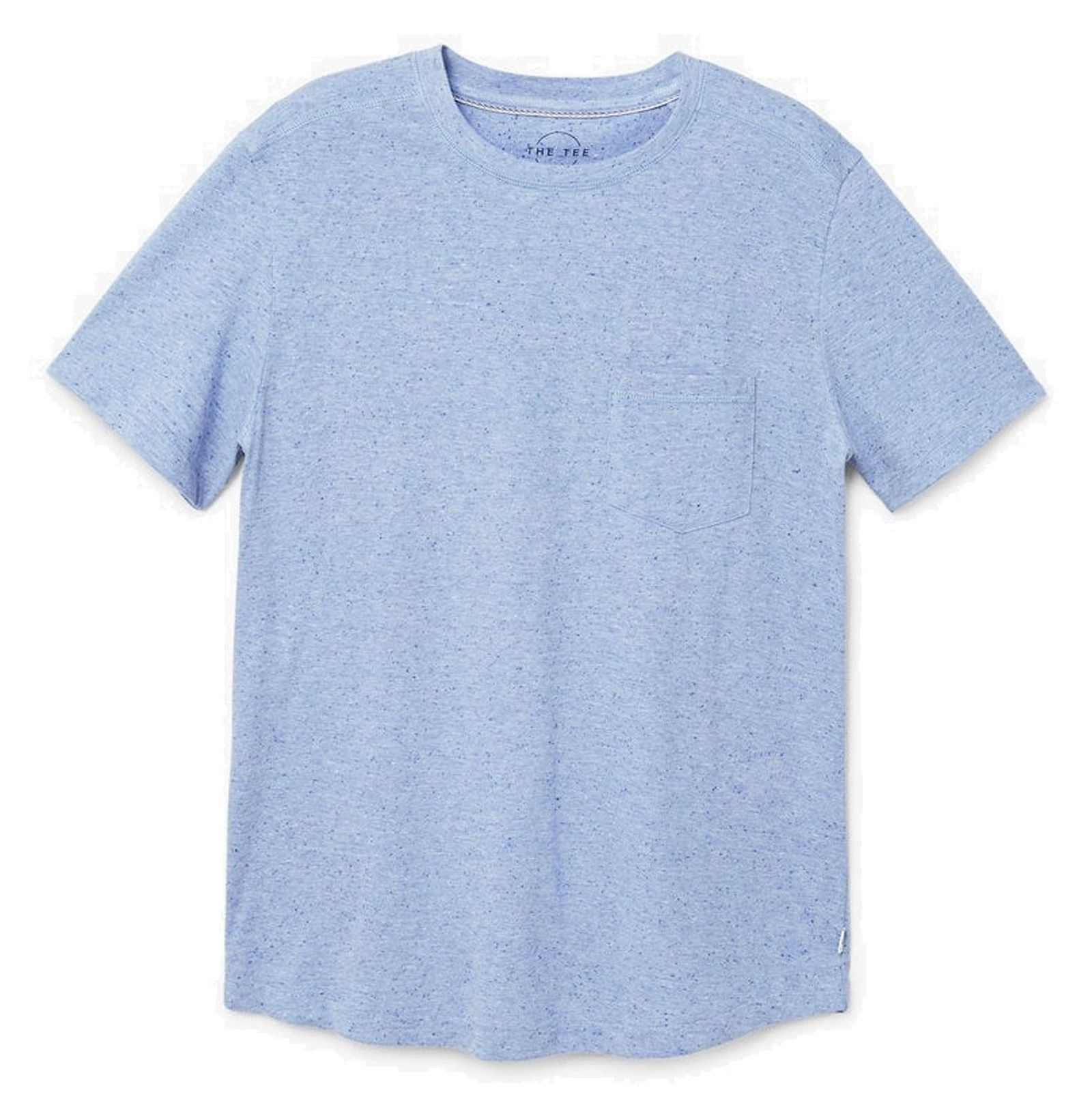 تی شرت نخی یقه گرد مردانه - مانگو - آبي - 2